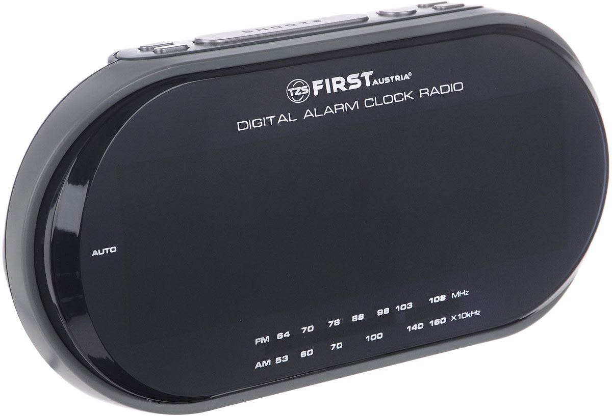 First 2409-1-RF, Grey радиочасыFA-2409-1-RF Grey First 2409-1-RF, Grey радиочасыFA-2409-1-RF GreyFirst 2409-1-RF - радиочасы с LED-дисплеем диагональю 1,8 дюйма. Устройство имеет кварцевый стабилизатор, а также различные дополнительные функции: подъем под музыку или звонок, диммер, двойной будильник, календарь, а также таймер отключения. Яркость подсветки устройства вы можете регулировать по своему вкусу. Также можно активировать отложенный сигнал чтобы поспать еще немного времени.