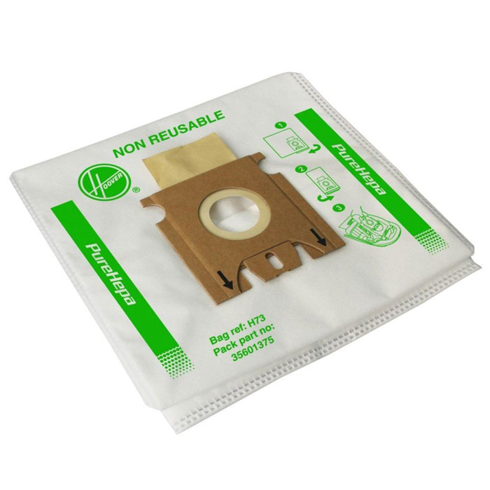 Hoover H73 HEPA Bag пылесборник, 4 штH73 Hoover H73 HEPA Bag пылесборник, 4 штH73Hoover H73 HEPA Bag - комплект из 4 мешков-пылесборников для пылесосов Hoover серии Athos.
