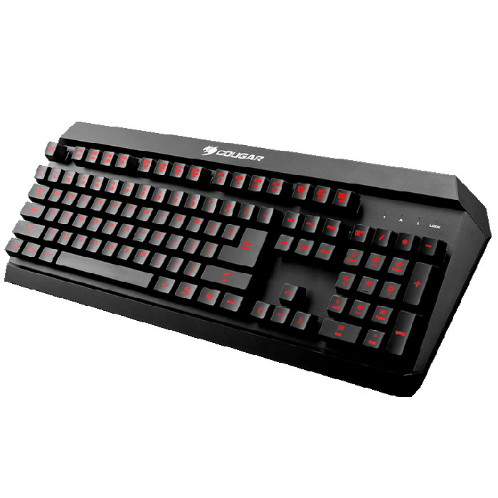 Cougar 450K, Black игровая клавиатураCU450K Cougar 450K, Black игровая клавиатураCU450KCougar 450K – влагостойкая игровая клавиатура, которой не страшен пролитый в разгар битвы чай. Она разработана специально для геймеров, которые любят играть и кушать одновременно.Гибридный механизм разработан специально для игр, поэтому позволяет получить обратную связь уровня, недоступного даже некоторым механическим клавиатурам. Четкие нажатия с сочным усилием без малейшего горизонтального отклонения, позволяют отдать управление рефлексам и полностью сосредоточиться на происходящем в игре. Технологии Anti-ghosting используется на 26 клавишах, которые наиболее часто используются в сочетаниях с другими.Клавиатура позволяет с помощью клавиши FN получить доступ к управлению воспроизведением медиа файлов, функциям записи макросов на лету, блокировки клавиши Windows и настройке частоты опроса. Полная подсветка клавишМожно настроить один из трех цветов подстветки клавиатуры: красный, желтый или зеленый. Возможность программирования пользовательских настроек на любую клавишу в ПО Cougar UIX, это может быть изменение значения клавиши или назначение макроса на любую клавишу. С высококачественными прорезиненными ножками игровая клавиатура Cougar 450K остается непоколебимой в разгар самых напряженных схваток.
