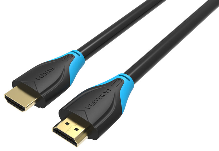 Vention High Speed v1.4 with Ethernet кабель HDMI (5 м)VAA-B01-L500 Vention High Speed v1.4 with Ethernet кабель HDMI (5 м)VAA-B01-L500Цифровой кабель Vention High Speed v1.4 предназначен для подключения источника видеосигнала и устройства отображения. Канал Ethernet позволяет нескольким устройствам работать в сети без необходимости подключения дополнительных проводов, а также напрямую обмениваться контентом, на скорости до 100 Мбит/сек. Кабель имеет пропускную способность до 10,2 Гб/сек, 3D-возможности, а также поддержку более чем 8 каналов аудио. Наличие обратного канала аудио устраняет необходимость в отдельном проводе для передачи звука в ресивер с телевизора или другого устройства, которое является одновременно источником аудио и видео.Тип оболочки: ПВХМатериал проводника: чистая бескислородная медь