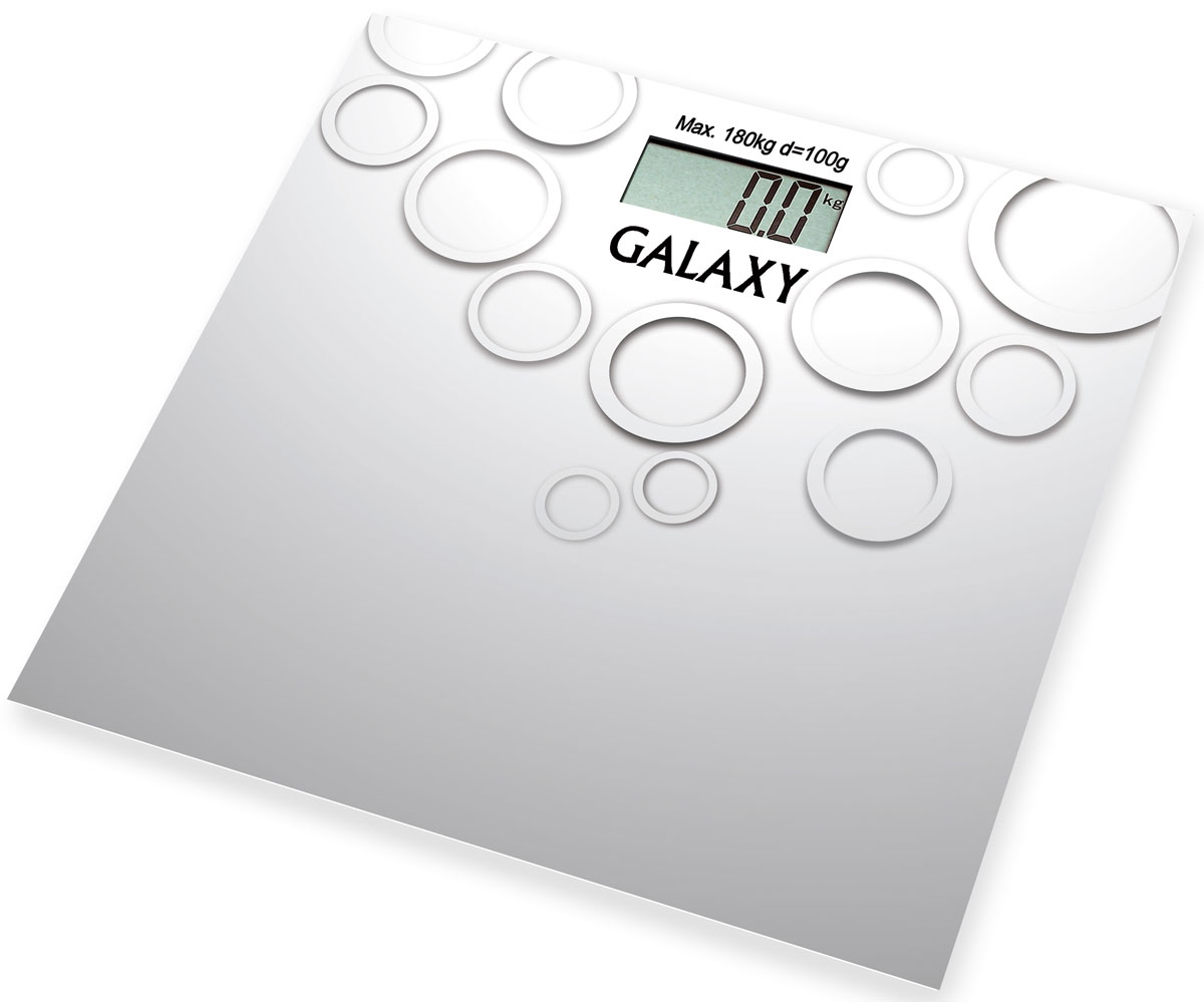 Galaxy GL 4806 весы электронные4650067301105 Galaxy GL 4806 весы электронные4650067301105Электронные весы Galaxy GL 4806 разработаны специально для тех, кто следит за своим здоровьем и физической формой. Стильный дизайн, ультратонкий корпус, большой дисплей! Сверхточная сенсорная система датчиков. Прорезиненные ножки.Весы работают от 1 батарейки CR2032.