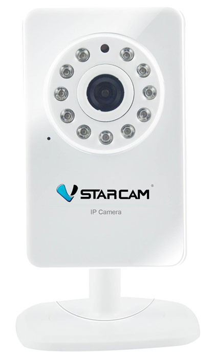 Vstarcam T7892WIP IP камера1600000360181 Vstarcam T7892WIP IP камера1600000360181VStarcam T7892WIP - это бюджетная IP-камера с поддержкой WiFi, P2P, HD качеством видео с разрешением 1280 на 720 пикселей, возможностью передачи звука (встроенный микрофон), поддержкой SD карт до 32 ГБ и ИК подсветкой до 10 метров.Камера идеально подходит для решения любых задач внутри помещений. Используйте ее дома или в офисе, для видеоконференций или охранного видеонаблюдения.VStarcam T7892WIP - это простая и надежная видеосистема. Надежное и удобное решение для тех, кто не хочет платить лишнего, но при этом привык получать максимум возможного.Отправка фото по событию на e-mailМаксимальный объем карты памяти: 32 ГБПитание: 5 В