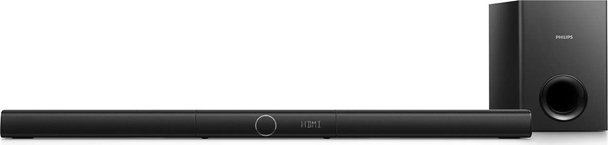 Philips HTL2183B/12 саундбарHTL2183B/12 Philips HTL2183B/12 саундбарHTL2183B/12Смотрите фильмы на телевизоре, наслаждаясь повышенной четкостью голоса и виртуальным объемным звучанием — или передавайте музыку в беспроводном режиме через Bluetooth.Выделенная АС центрального канала для непревзойденной четкости речи:АС центрального канала настроена на частоту воспроизведения голоса и направляет звук ближе к центру экрана. Она гарантирует чистое звучание, позволяя полностью погрузиться в просмотр кинофильма.Virtual Surround Sound гарантирует реалистичный звук при просмотре фильмов:Технология Virtual Surround Sound от Philips обеспечивает насыщенный, невероятно объемный звук как из пяти акустических систем, но с меньшим количеством АС. Высокотехнологичные пространственные алгоритмы точно воссоздают акустические характеристики, которые присущи идеальной 5.1-канальной среде. Любой высококачественный источник стереосигнала преобразуется в реалистичный, многоканальный объемный звук. Не нужно приобретать дополнительные АС, кабели или стойки, чтобы оценить звучание, наполняющее комнату.Беспроводная передача звука через Bluetooth:Bluetooth — это надежная и энергоэффективная технология беспроводной связи малого радиуса действия. Она позволяет устанавливать беспроводное подключение между различными Bluetooth-устройствами и воспроизводить на АС с поддержкой Bluetooth музыку со смартфонов, планшетных ПК и ноутбуков, а также с устройств iPod или iPhone.EasyLink для управления всеми устройствами HDMI CEC с одного пульта ДУ:EasyLink позволяет управлять несколькими устройствами — например, DVD-плеерами, проигрывателями Blu-ray, саундбарами (звуковыми панелями), домашними кинотеатрами, телевизорами и др. — при помощи одного пульта ДУ. С помощью протокола промышленного стандарта HDMI CEC данная технология обеспечивает объединение функций устройств через кабель HDMI. Теперь вы сможете одним нажатием кнопки одновременно управлять всеми подключенными устройствами с поддержкой HDMI CEC. Использование таких функций, как запуск воспроизведения или переход в режим ожидания, максимально упрощено.Слушайте музыку MP3 напрямую с портативных устройств USB:Просто подключите ваше устройство к порту USB саундбара (звуковой панели) Philips. Цифровая музыка будет воспроизводиться прямо с устройства. Теперь вы можете делиться любимыми мелодиями с друзьями и близкими.Аудиовход для прослушивания музыки с iPod/iPhone/MP3-плеера:Наличие аудиовхода позволяет с легкостью воспроизводить музыку напрямую с iPod/iPhone/iPad, MP3-плеера или ноутбука через обычное подключение к вашему домашнему кинотеатру Philips. Просто подключите аудиоустройство к аудиовходу и слушайте музыку в великолепном качестве через систему домашнего кинотеатра Philips.Сенсорная панель для простого управления воспроизведением и громкостью:Благодаря интуитивному сенсорному управлению звук (как и другие параметры воспроизведения) можно регулировать одним прикосновением к чувствительным элементам управления на передней панели.Объемное звучание Dolby Digital и Pro Logic II:Встроенный декодер Dolby Digital устраняет необходимость иметь внешний декодер за счет обработки всех шести аудиоканалов для создания эффекта объемного звука и поразительно естественной и динамически реалистичной атмосферы звучания. Декодер Dolby Pro Logic II дает пять каналов объемной обработки звука от любого стереофонического источника.Длина кабеля сабвуфера: 3 м