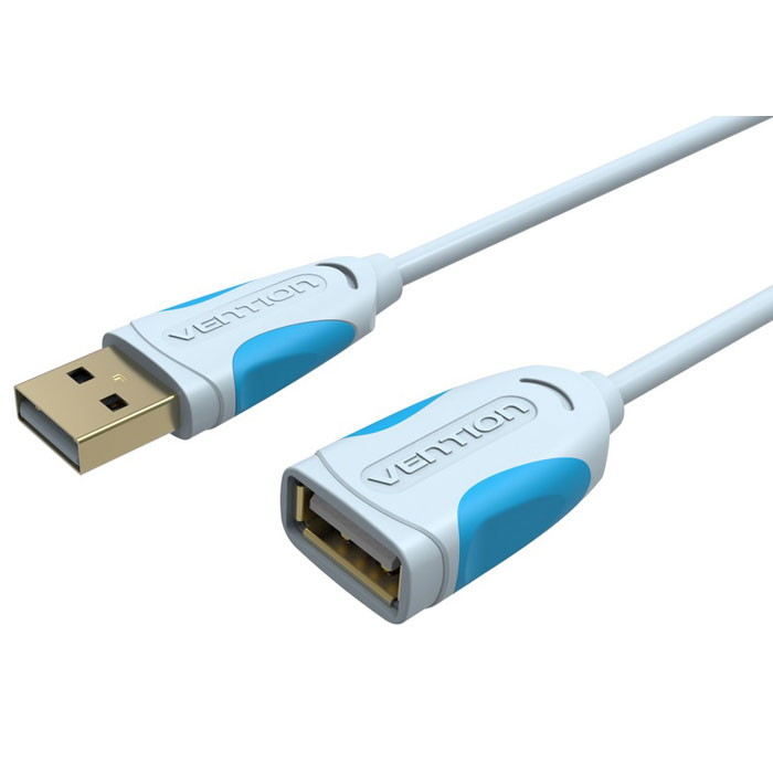 Vention USB 2.0, Grey кабель-удлинитель (3 м)VAS-A05-S300 Vention USB 2.0, Grey кабель-удлинитель (3 м)VAS-A05-S300Внешний интерфейсный кабель Vention USB 2.0 предназначен для синхронизации и передачи данных периферийных устройств и их компонентов с разъемом USB, в основном используется, как удлинитель.Пропускная способность интерфейса: до 480 Мбит/секСовместимость: USB 1.1Тип оболочки: ПВХ - экранированный (фольга)