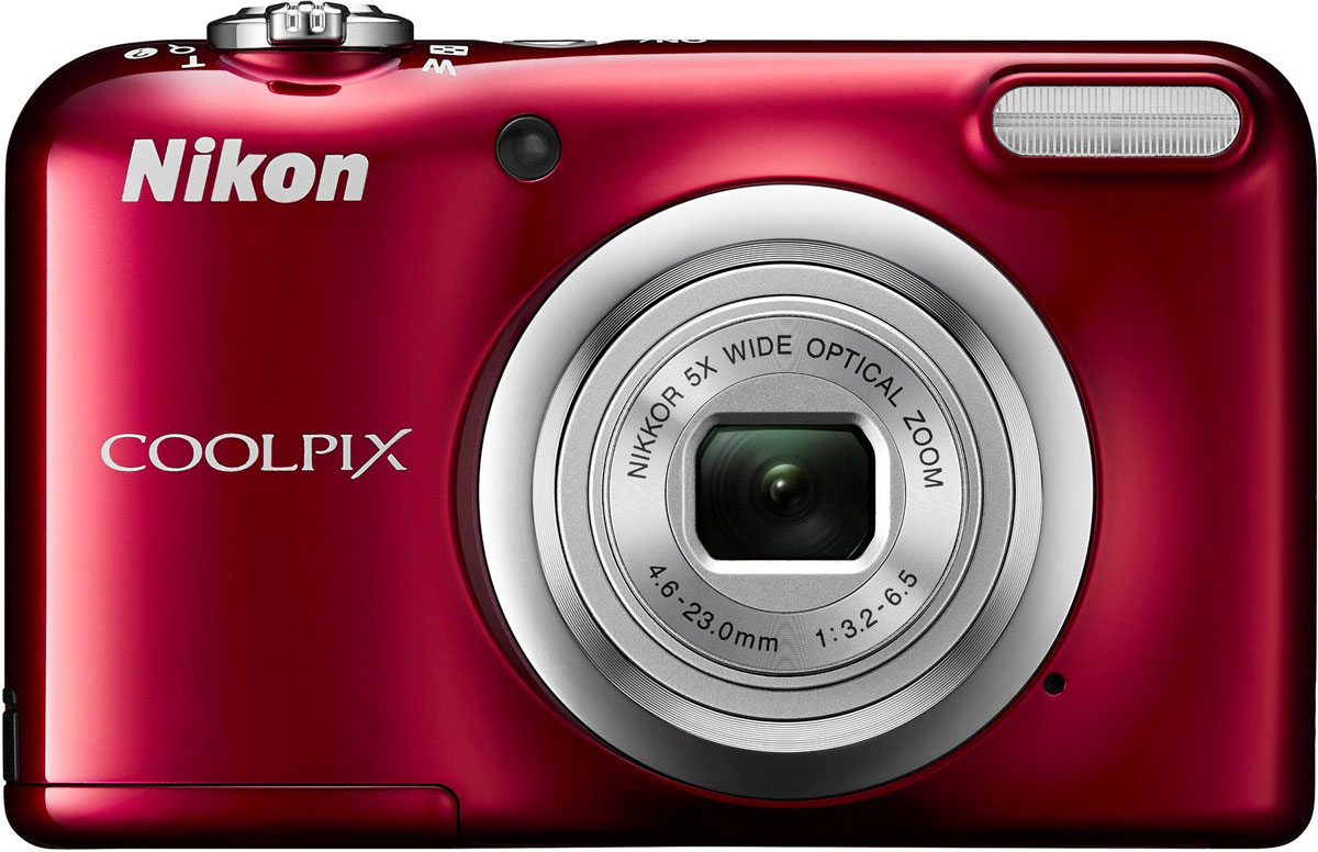 Nikon CoolPix A10, Red цифровая фотокамераVNA982E1 Nikon CoolPix A10, Red цифровая фотокамераVNA982E1Фотокамера Nikon CoolPix A10 с удобной рукояткой и понятным расположением кнопок была создана с акцентом на простоту. Объектив NIKKOR с 5-кратным оптическим зумом позволяет как запечатлевать интересные выражения лиц, так и создавать групповые снимки, на которых поместятся все присутствующие.Простота в использовании и 16,1 эффективных мегапикселей:Сочетание простоты в использовании и мощной 16-мегапиксельной матрицы гарантируют получение великолепных изображений с высоким разрешением и удовольствие от процесса съемки.Удобная рукоятка и понятное расположение кнопок:Удобная рукоятка обеспечивает устойчивость фотокамеры и способствует получению четких снимков, а понятное и функциональное расположение кнопок существенно упрощает управление фотокамерой.Объектив NIKKOR с 5-кратным оптическим зумом:Универсальный широкоугольный объектив NIKKOR с 5-кратным оптическим зумом (26-130 мм в эквиваленте формата 35 мм) позволяет не только создавать групповые снимки общим планом, но и снимать удаленные объекты с большим увеличением, не беспокоясь о том, что изображения получатся смазанными.Жк-монитор TFT с диагональю 6,7 см и разрешением прибл. 230 тыс. точек:Большой и яркий ЖК-монитор позволяет легко компоновать кадры во время видео- и фотосъемки, обеспечивая четкость изображения при просмотре.Автовыбор сюжета:Съемка без всяких усилий благодаря функции Автовыбор сюжета: фотокамера автоматически выбирает наиболее подходящий сюжетный режим для любых условий съемки, например, Пейзаж, Ночной портрет или Макро. В фотокамере предусмотрены 15 сюжетных режимов, что позволяет подобрать тот, который оптимально соответствует условиям съемки. В каждом режиме фотокамера оптимизирует настройки, чтобы достичь наилучшей экспозиции для конкретных условий, что гарантирует великолепные снимки даже в сложных ситуациях.Запись видеороликов в формате HD (720p):Вы можете без труда перейти от фотосъемки к записи плавных видеороликов в формате HD одним касанием специальной кнопки видеосъемки, не упустив ни одного памятного момента, проведенного с друзьями или семьей.Уменьшение смазывания движения:Снимаете движущиеся объекты, например, детей или животных? Функция уменьшения смазывания движения позволяет получать более резкие снимки за счет коррекции дрожания фотокамеры и движения объектов.Специальные эффекты:Вы можете улучшить изображения еще до начала съемки, применяя разнообразные творческие эффекты. Например, с помощью эффекта Зеркало в одном кадре можно отобразить объект съемки и его зеркальное отражение, эффект Выборочный цвет используется для создания черно-белых изображений с отдельными цветовыми акцентами, а эффект Контрастное монохромное изображение придает снимкам драматичное настроение. Проявляйте свои творческие способности, выражая их на фотографиях.Быстрые эффекты:Хотите изменить вид снятого кадра? Вы можете придать изображениям неповторимый стиль, применяя быстрые эффекты, такие как Рыбий глаз, Эффект миниатюры, Эффект игрушечной камеры и Кросспроцесс, непосредственно на фотокамере.Режим Интеллектуальный портрет:Процессы автоматической обработки системы Интеллектуальный портрет позволяют с легкостью создавать идеальные портреты. Таймер улыбки позволит сделать снимок, когда фотокамера определит, что человек в кадре улыбнулся, а функция Отслеживание моргания извещает фотографа о том, что объект моргнул во время съемки, что дает возможность сразу сделать повторный снимок, не просматривая результат. Эффект смягчения тона кожи сочетается с усовершенствованным распознаванием лица и улучшенным контролем экспозиции тона кожи, поэтому люди на портретах всегда выглядят безупречно.Легкая и компактная конструкция с питанием от двух батарей типоразмера AA:Эта фотокамера весит всего 160 г и легко помещается в кармане или сумке. Она работает от батарей типоразмера АА, которые можно легко найти в любой точке мира, поэтому вам не нужно беспокоиться об упущенных идеальных моментах.