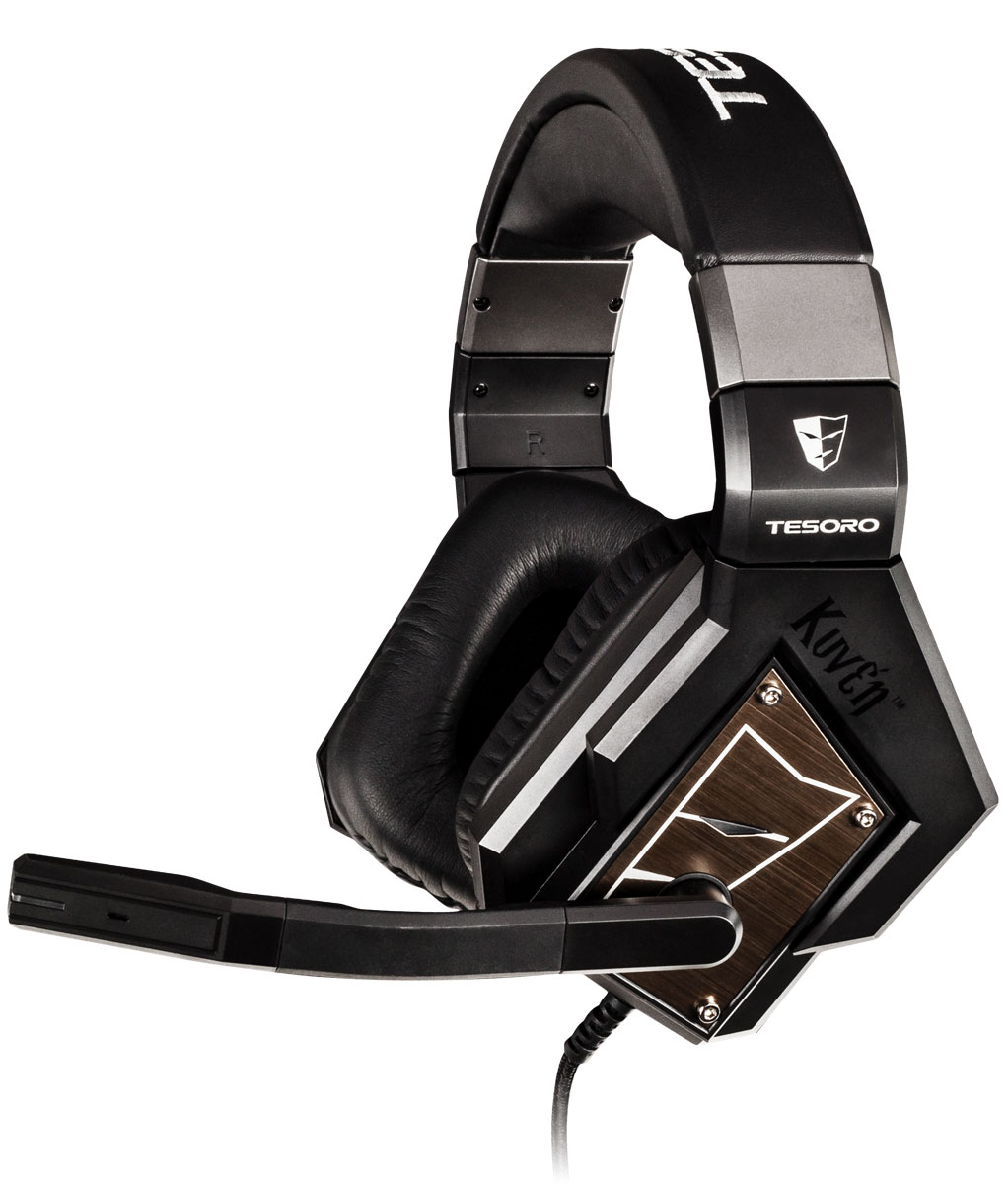 Tesoro Kuven.Pro TS-A1.pro, Black игровая гарнитураTS-A1 5.1 Pro Tesoro Kuven.Pro TS-A1.pro, Black игровая гарнитураTS-A1 5.1 ProTesoro Kuven.Pro TS-A1.pro — продвинутая игровая гарнитура с поддержкой реального звука 5.1. В каждом наушнике установлено по четыре физических динамика, которые обеспечивают максимальную точность позиционирования звука в играх. Каждый канал тонко регулируется с помощью удобного настольного пульта управления.Гарнитура унаследовала внешний вид и эргономику от успешно зарекомендовавшей себя гарнитуры Kuven 7.1. Мягкие амбушюры, крупные чашки, а теперь ещё и подсветка сделают часы, проведённые с Kuven Pro, яркими и запоминающимися.Kuven Pro не эмулирует звук 5.1, а воспроизводит его, используя 4 физических динамика в каждой чашке. Это обеспечивает максимальную точность позиционирования.Kuven Pro воспроизводит звук по четырём каналам: передний, центральный, тыловой и канал низких частот. За каждый канал отвечает отдельный динамик, расположенный в чашке соответствующим образом. Закрытый тип наушников и плотные амбушюры позволят сосредоточиться на игре и не позволят внешним шумам отвлекать вас от игры.Держатели динамиков свободно вращаются, что позволяет мягким амбушюрам плотно прилегать к голове. Металлические пластины имеют лазерную гравировку, а чашки подсвечены фиолетовым. Гарнитура может быть подключена к ПК напрямую и через настольный пульт управления, который позволяет регулировать громкость каждого канала, включать и отключать звук и микрофон. Для тех, кто хочет большего, в Kuven Pro реализована возможность работы в режиме виртуализации звука 7.1.