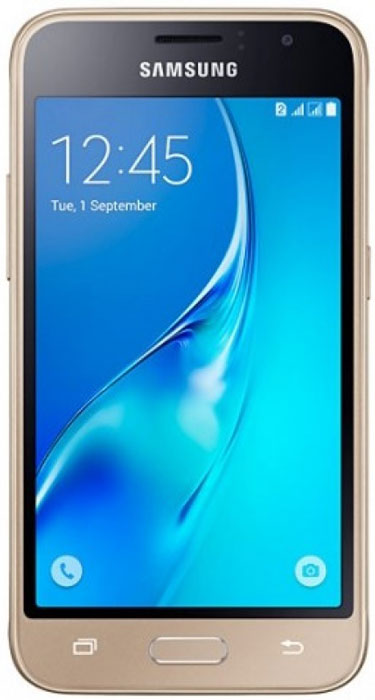 Samsung SM-J105H Galaxy J1 mini, GoldSM-J105HZDDSER Samsung SM-J105H Galaxy J1 mini, GoldSM-J105HZDDSERSamsung SM-J105H Galaxy J1 mini - это гармония стиля и функциональности. Закругленные края подчеркивают простой, но элегантный и современный дизайн, а толщина корпуса в 10,7 мм обеспечивает удобство в использовании!Яркие впечатления от просмотраЯркие впечатления от просмотра на 4 экране. Он отличается широкой палитрой воспроизводимых цветов. Благодаря обновленному дизайну экран выглядит шире, а воспроизводимые изображения очень реалистичны.Яркие и четкие фотографии:5-мегапиксельная основная камера с диафрагмой f/2.2 - гарантия отличных снимков.Емкий аккумулятор:Аккумулятор с емкостью 1500 мАч позволит оставаться на связи дольше обычного. Разрядился аккумулятор? Нет проблем! Режим максимального энергосбережения позволит продлить работу вашего смартфона.Повышенная производительность:4-ядерный 1,2 ГГц процессор обеспечит мгновенную реакцию смартфона на любые ваши действия. Вы по достоинству оцените высокую скорость работы смартфона в приложениях.Удобное приложение Smart Manager:Приложение Smart Manager дает возможность управлять основными функциями и режимами вашего смартфона. Проверить состояние уровня заряда батареи, доступный объем памяти, использование оперативной памяти и степень защищенности вашего смартфона.Телефон сертифицирован Ростест и имеет русифицированный интерфейс меню, а также Руководство пользователя.