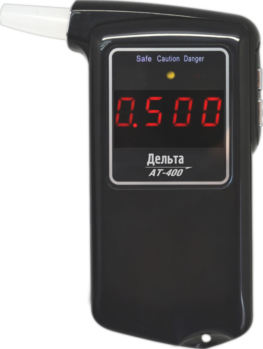 Дельта АТ 400, Black алкотестер150506984004 Дельта АТ 400, Black алкотестер150506984004Персональный алкогольный тестер Дельта АТ-400 предназначен для определения содержания паров алкоголя в выдыхаемом воздухе. Устройство разработано на основе современного высокотехнологичного полупроводникового датчика алкоголя с нагревательным элементом, который имеет высокую чувствительность. Современный дизайн, матовый корпус и черный экран 2 с красным цифровым дисплеем делают прибор удобным и понятным в использовании.Время прогрева: 10 сДиапазон температур: -10...+ 45 °C
