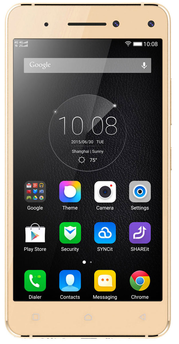 Lenovo Vibe S1 (S1a40), GoldPA200076RU Lenovo Vibe S1 (S1a40), GoldPA200076RUСо смартфоном Lenovo Vibe S1 вы окажетесь в центре внимания. Тринадцатимегапиксельная камера с диафрагмой F2.2 и датчиком обратной подсветки BSI позволяет делать потрясающие четкие снимки и вместе с восьмимегапиксейльной камерой анализирует глубину резкости. Вы получаете небывалые возможности для творчества, включая функции постфокусировки и изменению фона. Благодаря многочисленным режимам съемки вы получаете полную свободу действий: фотофильтры помогут выглядеть на снимке даже лучше, чем в жизни, при помощи интерфейса, управляемого голосом и жестами, можно стабилизировать камеру, а функции коррекции сделают ваши селфи идеальными.Создан для того, чтобы вы выделялись:Модель Vibe S1 - просто загляденье. Передняя панель из стекла повышенной прочности Gorilla Glass 3 защищает экран от царапин и бликов, благодаря чему изображения выглядят мягче и насыщеннее, а благодаря изогнутой задней панели и превосходно закругленному металлическому корпусу, придающему модели S1 элегантный вид, вы всегда будете выделяться на фоне других. При весе всего 132 грамма вы просто не будете чувствовать тяжести в своих карманах.Потрясающие снимки при низком освещении:С Vibe S1 съемка при низком освещении больше не проблема. Вы сможете делать роскошные снимки с 13-мегапиксельной задней камерой с диафрагменным числом F2.2, датчиком освещения BSI и фазовым автофокусом (PDAF), что позволит матрице собрать больше информации для увеличения скорости фокусировки.Более сбалансированные цвета:Vibe S1 оснащен двухцветной вспышкой, которая оптимизирует передачу цвета в зависимости от освещения, яркости и температуры, что выводит технику фотосъемки на качественно новый уровень.Яркое изображение:Vibe S1 оснащен 5-дюймовым Full HD дисплеем с плотностью 440 точек на дюйм, что позволяет просматривать фотографии и видео в высочайшем качестве даже при ярком солнечном свете.Впечатляющий объем оперативной памяти и системы хранения данныхОперативная память 3 ГБ и встроенная флеш-память на 32 ГБ с возможностью расширения до 128 ГБ при помощи карты microSD позволяет вам всегда иметь при себе фотографии, музыку, игры и видео.Android 5.0 LollipopОперационная система Android 5.0 Lollipop включает в себя множество новых функций, визуальный осмотр и многочисленные улучшения, сделавшие ее быстрее, эффективнее и позволившие меньше расходовать заряд аккумулятора. Она также отлично работает со всеми вашими любимыми приложениями Google.Приложения Lenovo DOitРасширяйте возможности с предустановленными приложениями S1, такими как SHAREit, что позволит вам быстро обмениваться файлами между компьютером, смартфоном и другими устройствами без необходимости подключения к сети или Wi-Fi. А приложение SYNCit позволит вам восстановить контакты, СМС-сообщения и звонки.Телефон сертифицирован Ростест и имеет русифицированный интерфейс меню, а также Руководство пользователя.