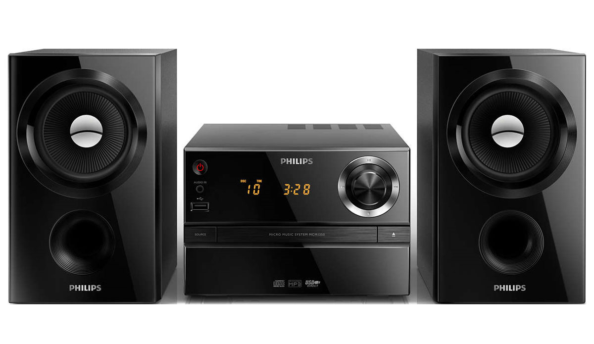 Philips MCM1350/12 микросистемаMCM1350/12 Philips MCM1350/12 микросистемаMCM1350/12Слушайте любимую музыку с портативного аудиоплеера с прямым портом USB и аудиовходом, а также с MP3-CD и CD-R/RW, при помощи музыкальной микросистемы Philips MCM1350/12. Максимальная выходная мощность 30 Вт и акустическая система Bass Reflex обеспечивают глубокий звук и мощные басы.Акустическая система Bass Reflex обеспечивает глубокое звучание басов, несмотря на компактный корпус. Ее отличие от обычных систем заключается в использовании фазоинвертора, который акустически настроен под НЧ-излучатель для оптимизации воспроизведения низких частот. Результат — лучший контроль басов и уменьшение искажений. Принцип работы системы заключается в резонировании воздушной массы в фазоинверторе, создающем вибрацию, как и в обычном НЧ-излучателе. В сочетании с характеристиками НЧ-излучателя система расширяет общий диапазон низких частот, что позволяет добиться глубокого пространственного звучания басов. Цифровой тюнер с предустановками для дополнительного удобстваПросто настройте необходимую станцию, а затем нажмите и удерживайте кнопку Preset (Предустановка), чтобы сохранить частоту. Благодаря функции сохранения предустановленных радиостанций можно быстро получить доступ к любимой радиостанции, не настраивая ее вручную каждый раз. Аудиовход позволяет воспроизводить файлы через аудиоразъем напрямую с портативных медиаплееров. Помимо возможности наслаждаться любимой музыкой в великолепном качестве на аудиосистеме, подключение через аудиовход еще и невероятно удобно — портативный MP3-плеер можно легко подсоединить через аудиоразъем.Функция Digital Sound Control (Цифровое Управление Звуком) позволяет выбрать один из предварительно настроенных режимов: сбалансированный, чистый, мощный, теплый и яркий для оптимизации звучания под конкретные жанры музыки. Каждый режим использует графическую технологию выравнивания звука для автоматической настройки звукового баланса и подчеркивания звуковых частот, наиболее важных в выбранном жанре музыки. Эта функция позволяет слушать музыку в наилучшем звучании благодаря настройке звукового баланса в соответствии с конкретным музыкальным жанром. Дверца с электроприводом на передней панели придает этой элегантной аудиосистеме особенный шарм. Стильный и функциональный лоток для диска плавно выдвигается вверх или вниз в вертикальном направлении, стоит только захотеть сменить музыку и нажать на кнопку. Расслабьтесь и наслаждайтесь музыкой с любимого диска, наблюдая, как он вращается, через прозрачное окно просмотра.Гибкая FM-антеннаФазоинверторЦифровой тюнер с предустановкамиГлянцевая отделка корпуса