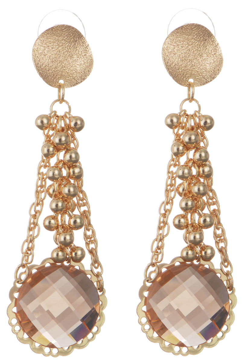 Серьги Taya, цвет: золотистый. T-B-10095-EARR-GOLDСерьги с подвесками Серьги Taya, цвет: золотистый. T-B-10095-EARR-GOLDСерьги с подвескамиОригинальные серьги Taya, выполненные из металлического сплава в виде оригинальных подвесок декорированных стразами, подчеркнут красоту или преобразят повседневный наряд. Застегиваются на замок-гвоздик с пластиковой заглушкой.Такие серьги позволят вам с легкостью воплотить самую смелую фантазию и создать собственный, неповторимый образ.