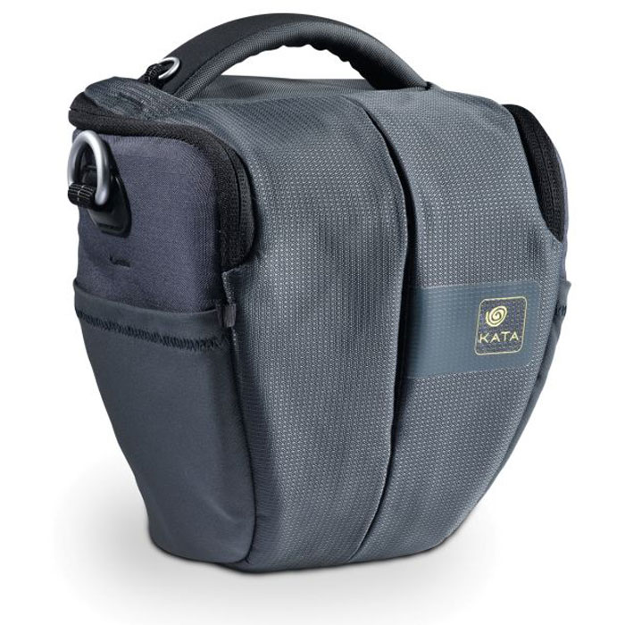Kata Grip-12 DL Holster G, Grey сумка для фотокамерыGrip-12 DL G Kata Grip-12 DL Holster G, Grey сумка для фотокамерыGrip-12 DL GКонструкция сумки Kata Grip-12 DL Holster включает элементы защиты TST RIB, специальную прочную ткань RipStop, аэроформную пену и специальные ремни Spider Webbing. Все это позволило создать защитный чехол для любительской камеры, который по уровню защиты не уступает профессиональным моделям. Сумка рассчитана на использование с DSLR цифровой зеркальной камерой с установленным объективом 18-200 мм, а мягкий боковой карман на хранение небольших аксессуаров или личных вещей. В комплекте поставляется чехол для защиты от непогоды.Структурная защитаЗащитный чехол защищает в экстремальную погодуСоответствует требованиям к ручной клади при перелетеНаплечный ремень и петли для прикрепления ремняМатериал внутри полипропилен, подкладка