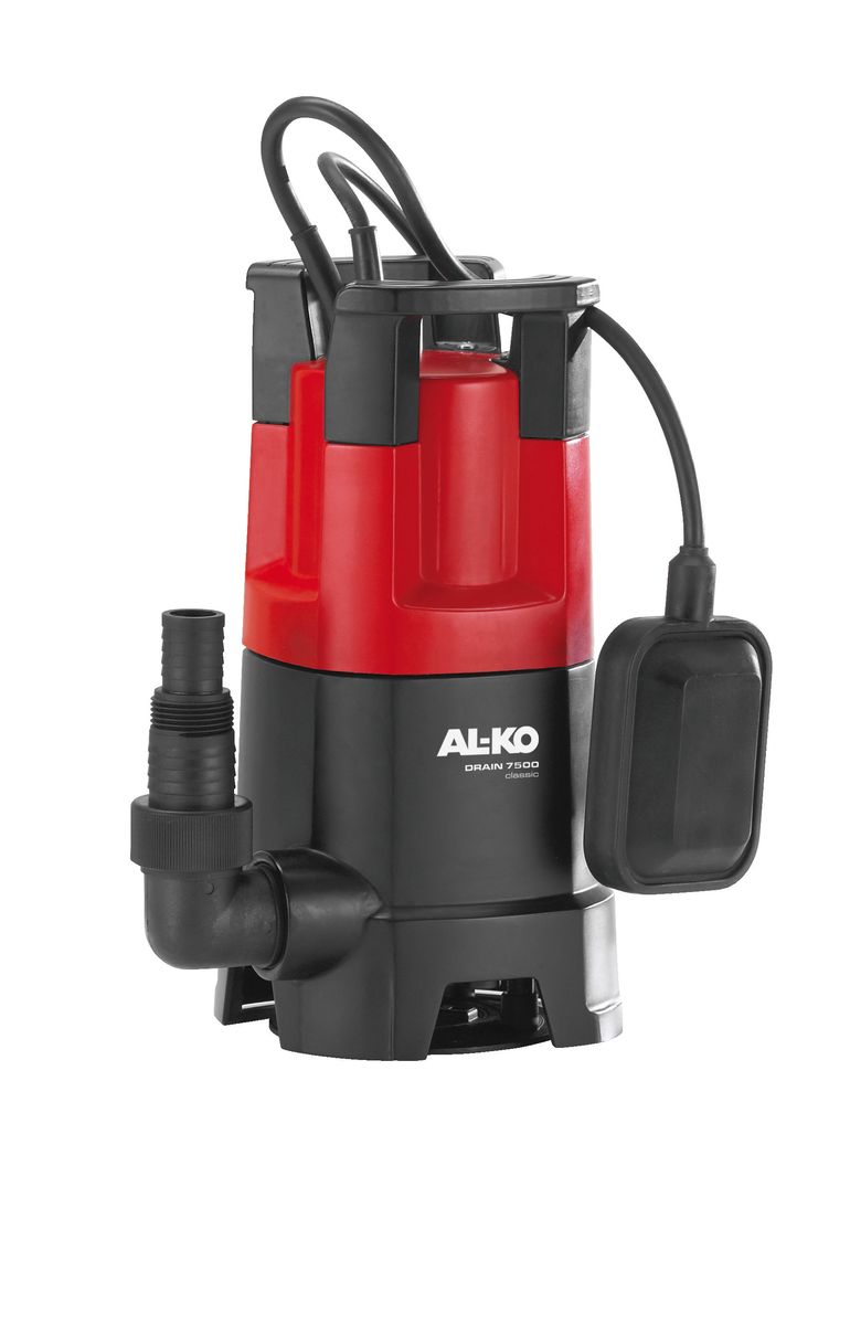 Насос погружной AL-KO Drain 7500 Classic112822 Насос погружной AL-KO Drain 7500 Classic112822Мощный, удобный и надежный погружной насос AL-KO Drain 7500 Classic предназначен для перекачивания грязной воды. Не требующий технического обслуживания двигатель, стальной вал двигателя со специальной обработкой и корпус из полипропиленового стеклопластика гарантируют длительный срок службы изделия. Благодаря большим входным отверстиям насосы DRAIN могут без труда перекачивать воду с частицами грязи и взвешенными частицами диаметром до 30 мм. Гарантированная пропускная способность за счет особой воронкообразной геометрии рабочего колеса.Вид привода: электрический.Длина кабеля: 10 м.Мощность: 450 Вт.Максимальная глубина погружения: 5 м.Максимальная высота всасывания: 6 м.Максимальный объем подачи: 7500 л/час.Максимальный размер взвешенных частиц: 30 мм.Диаметр выходного отверстия: 1,25.