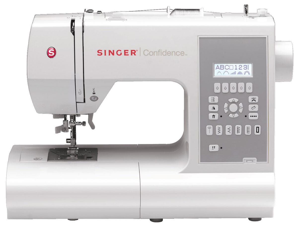 Singer Confidence 7470 швейная машина4996856110016 Singer Confidence 7470 швейная машина4996856110016Швейную машину Singer 7470 вполне можно назвать профессиональной. Она без труда поможет вам решить широкий спектр задач в области шитья. Благодаря электронному управлению вы можете быть абсолютно уверены в точности установленных настроек. Никаких неприятных сюрпризов во время работы не возникает. Вы просто растворяетесь в творчестве и получаете возможность создавать настоящие шедевры!В возможностях Singer 7470 можно просто заблудиться. Более 345 операций открывают бескрайнее поле для творческих экспериментов. Никакого лишнего времени не бесполезную рутину — автоматический нитевдеватель и микропроцессор сделают всё за вас. Вам останется лишь выбрать нужную функцию и работать на оптимально подобранных параметрах. Вам доступны различные варианты потайных, эластичных и прямых строчек. Края ваших изделий всегда будут красивыми и аккуратными благодаря оверлочной строчке. Плавная регулировка шитья даёт возможность без затруднений обрабатывать даже самые сложные места.