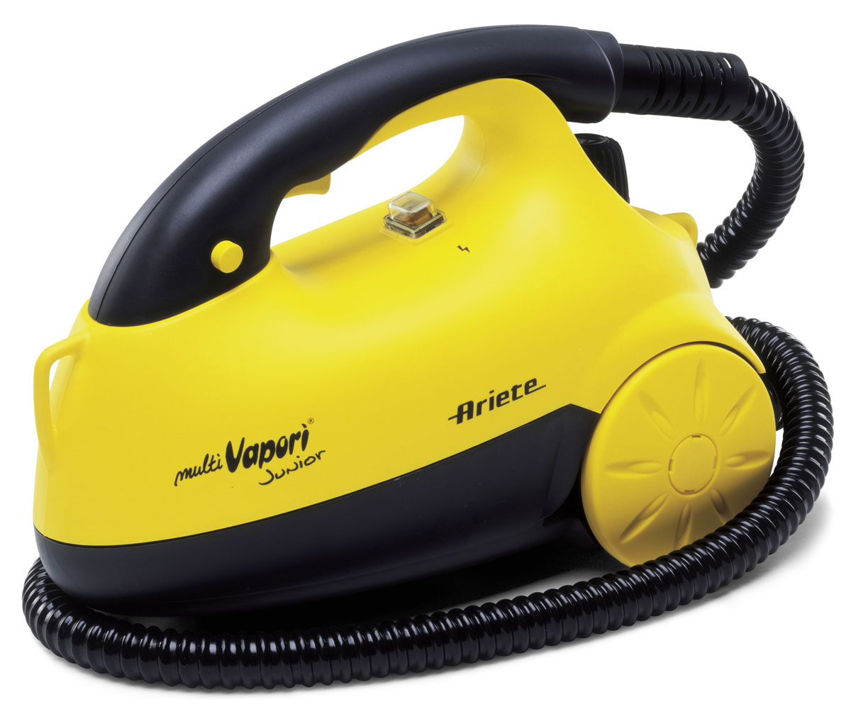 Ariete Multi Vapori Junior пароочиститель (4170)4170 Ariete Multi Vapori Junior пароочиститель (4170)4170Мощный, многофункциональный и одновременно компактный пароочиститель Ariete 4170 – идеальное решение для повседневной уборки вашего дома. Пароочиститель позволяет эффективно и глубоко очищать, обезжиривать и дезинфицировать поверхность. Ariete 4170 может использоваться для всех типов поверхностей: для полов, для варочной панели на кухне, для плитки в ванной, для окон, для радиаторов, сантехники, мебели и любых тканевых поверхностей. В стандартной комплектации устройство оснащено всеми видами насадок для любой части вашего дома.Регулировка подачи параПостоянная подача параДавление пара: 3,5 барИндикация питанияВлагоизолированный выключательПредохранительный клапан