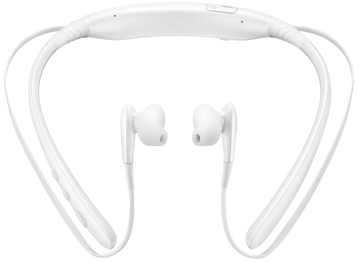Samsung EO-BG920 Level U, White Bluetooth-гарнитураEO-BG920BWEGRU Samsung EO-BG920 Level U, White Bluetooth-гарнитураEO-BG920BWEGRUГарнитура Samsung EO-BG920 Level U обладает одновременно двумя весовыми преимуществами - лучшим в своем классе качеством звучания и эргономичным стильным дизайном. Помимо этого, в длинном списке ее достоинств нашлось место для большого времени автономной работы и возможности работы с приложениями Text-to-Speech.Небольшой вес и конструкция с гибкими регулируемыми соединениями обеспечивают удобство повседневного использования. Когда Samsung Level U не используется, ее можно носить на шее, скрепив магниты на концах наушников. Так вы ни за что не потеряете устройство - даже при активном движении. Для того, чтобы вам было проще использовать все ее возможности, в гарнитуре предусмотрен ряд клавиш управления. В частности, с их помощью можно регулировать уровень громкости, ставить на паузу, воспроизводить музыкальное произведение или переключаться на следующий трек.Чтобы качественным звуком мог наслаждаться не только владелец гарнитуры, но и его собеседники, в Samsung Level U установлено сразу два микрофона. Один из них регистрирует фоновые шумы, второй - анализирует голос, после чего устройство отфильтровывает сторонние звуки и передает кристально чистый звук.