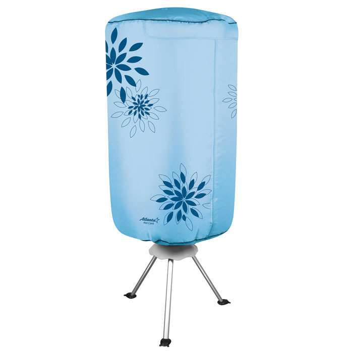 Atlanta ATH-5703, Blue сушилка для одеждыATH-5703_blue Atlanta ATH-5703, Blue сушилка для одеждыATH-5703_blueЭлектросушилка Atlanta ATH-5703 способна высушить мокрое белье всего лишь за два часа, при этом прибор займет совсем немного места. Таймер, рассчитанный на 3 часа, самостоятельно отключит устройство, если вы решили высушить одежду в свое отсутствие. Специальный вентилятор с подачей горячего воздуха, встроенный в сушилку, станет настоящей находкой для тех, кто не любит долго ждать.Легкая разборная конструкцияТаймер на 180 минутКолесики с противооткатным механизмомМощность 1000 Вт