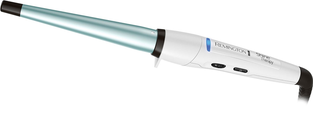 Remington CI53W щипцы для завивки волосCI53W Remington CI53W щипцы для завивки волосCI53WКонические щипцы Shine Therapy от Remington гарантируют профессиональный результат при минимуме усилий. Основание из усовершенствованной керамики не только позволяет создавать гладкую укладку и обеспечивает плавное скольжение, но и добавляет блеска вашим волосам, благодаря покрытию с содержанием Арганового масла для всегда шелковистых и мягких волос.Конические щипцы гарантируют великолепные локоны при каждой укладке, особенно если вы хотите создавать волнообразные или тугие локоны. Здесь нет традиционного зажима, просто возьмите прядь волос, оберните вокруг гладкого основания и удерживайте щипцы за безопасный наконечник и через пару секунд упругие локоны будут готовы!