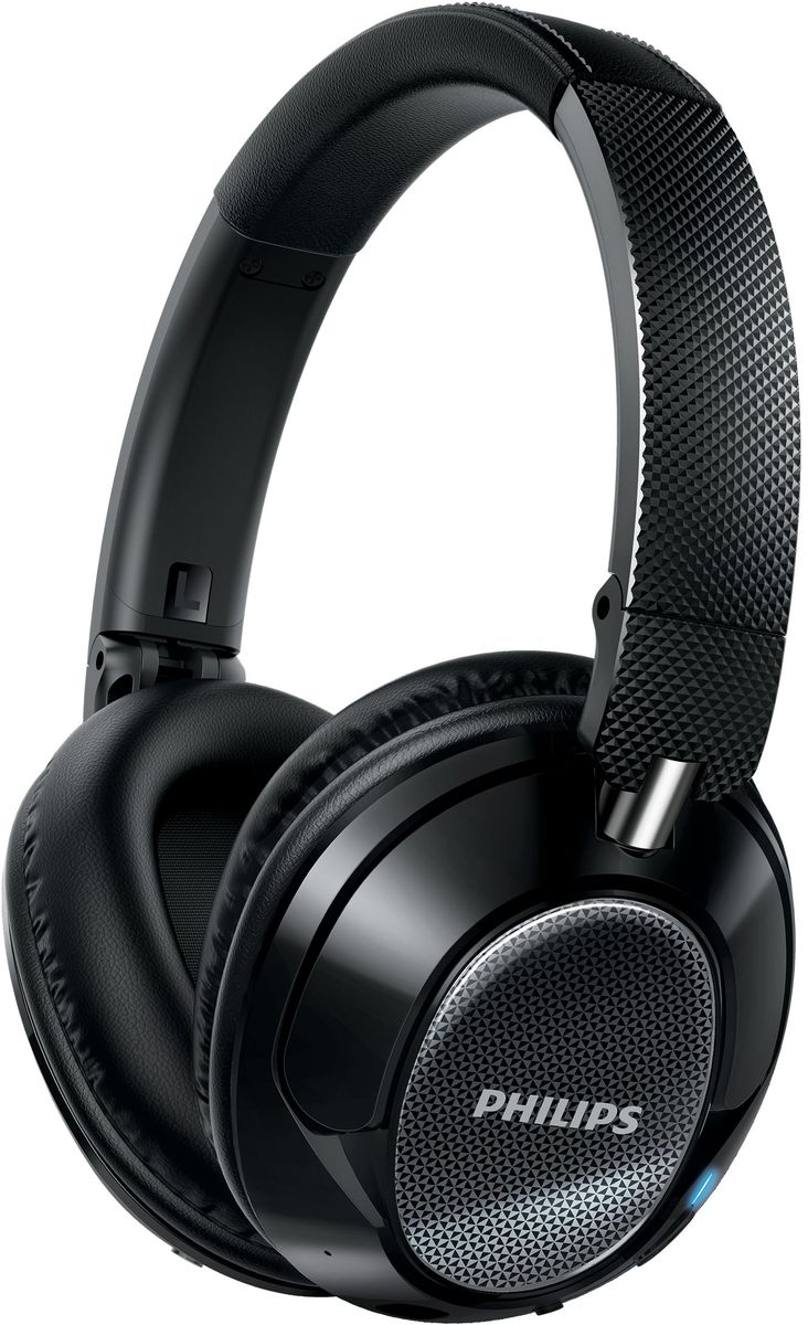 Philips SHB9850NC/00 беспроводные наушникиSHB9850NC/00 Philips SHB9850NC/00 беспроводные наушникиSHB9850NC/00Погрузитесь в мир музыки с наушниками Philips SHB9850NC. Благодаря системе шумоподавления (до 99 %) они станут идеальным спутником в ваших путешествиях. Наслаждайтесь музыкой с удобными элементами управления Smart Touch и функцией сопряжения с устройствами Bluetooth одним касанием через NFC.40-мм излучатели с неодимовыми магнитами воспроизводят четкий звук:Точно настроенные 40-мм излучатели с неодимовыми магнитами в сочетании с акустическим оформлением закрытого типа и полноразмерными чашками обеспечивают точный и впечатляющий звук высокого качества.Компактная конструкция складывается в разных направлениях — прекрасное решение для прослушивания в дороге.Сопряжение нескольких устройств: прослушивание музыки и прием вызовов одновременно с двух устройств:Функция сопряжения нескольких устройств позволяет подключать наушники Philips Bluetooth одновременно к двум устройствам. Просто выполните сопряжение с двумя Bluetooth-устройствами, чтобы прослушивать любимые мелодии, смотреть фильмы и одновременно отвечать на входящие вызовы.Простое сопряжение одним касанием с помощью NFC:Технология NFC позволяет одним касанием легко подключать наушники Bluetooth к любому устройству с поддержкой Bluetooth.Чувствительные и удобные элементы управления Smart Touch:Элементы Smart Touch на правой чашке наушников позволяют управлять воспроизведением и вызовами простым движением или прикосновением. Коснитесь элемента для начала прослушивания, приостановки музыки или ответа на входящий вызов; проведите пальцем в сторону, чтобы выбрать другую композицию, или проведите пальцем вверх/вниз для изменения уровня громкости. Забудьте о неудобном использовании множества кнопок!Технология шумоподавления ActiveShield Pro снижает уровень шума до 99 %:Комбинированная технология активного шумоподавления ActiveShield Pro оснащена четырьмя микрофонами: два направленных назад микрофона предназначены для блокировки низких частот, а направленные вперед микрофоны обеспечивают также блокировку средних и высоких частот. Такое сочетание гарантирует охват более широкого частотного диапазона и улучшенное качество звука в любых условиях.Надежное соединение по Bluetooth 4.0:Наслаждайтесь высококачественным звуком в беспроводном режиме благодаря поддержке Bluetooth 4.0.Звук высокого разрешения обеспечивает максимально качественное воспроизведение музыки:Звук высокого разрешения обеспечивает превосходное качество воспроизведения, которое гораздо ближе к студийному, чем форматы CD 16 бит/44,1 кГц. Благодаря такому безупречному качеству звук высокого разрешения не оставит равнодушным ни одного меломана. Наушники соответствуют строжайшим стандартам качества и сертифицированы для воспроизведения звука высокого разрешения.Аккумулятор обеспечивает до 16 часов прослушивания в беспроводном режиме:16 часов непрерывного воспроизведения музыки, даже при работе Bluetooth и функции активного шумоподавления. 28 часов прослушивания при включенной функции Bluetooth и 33 часа — если работает только функция активного шумоподавления (ANC).Включение Siri и Google Now одним нажатием кнопки на чашках наушников:Последняя модель наушников Philips Bluetooth совместима с Siri и Google Now, что обеспечивает еще более удобное использование виртуального помощника. Для включения Siri на iPhone или Google Now на устройстве Android необходимо просто нажать кнопку на чашках наушников.Дополнительный аудиокабель для прослушивания музыки при низком уровне заряда:В отличие от большинства моделей с технологией шумоподавления, эти наушники работают как с аккумулятором, так и без него, чтобы вы могли наслаждаться любимой музыкой в любых условиях. При низком уровне заряда аккумулятора просто подключите аудиокабель и продолжайте прослушивание.