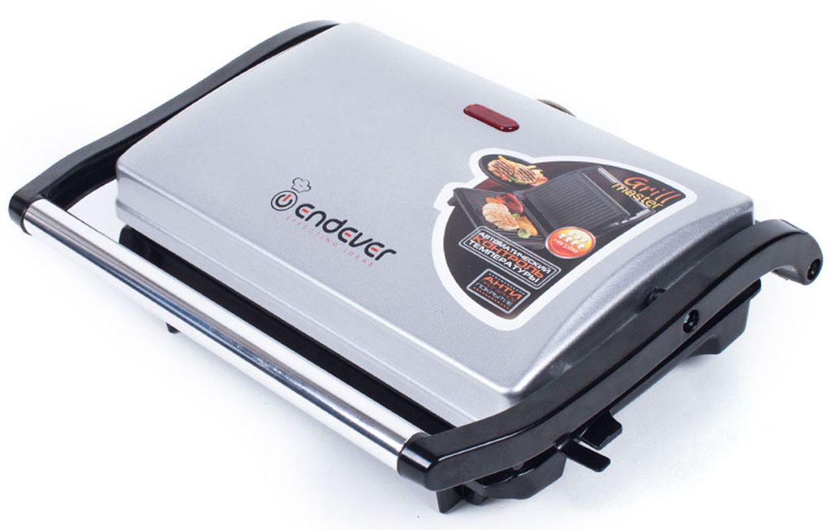 Endever 115 Grillmaster электрогрильGrillmaster 115 Endever 115 Grillmaster электрогрильGrillmaster 115Благодаря компактным и элегантным размерам электрогриль Endever 115 Grillmaster является ценным помощником на кухне. При приготовлении пищи в гриле можно использовать минимальное количество масла, что позволяет готовить менее жирную и диетическую пищу. Модель очень проста и удобна в использовании. Прибор выполнен из качественных и прочных материалов, что значительно продлевает срок службы.Ненагревающаяся эргономичная ручка Автоматический контроль температурыАнтипригарное покрытие поверхностей
