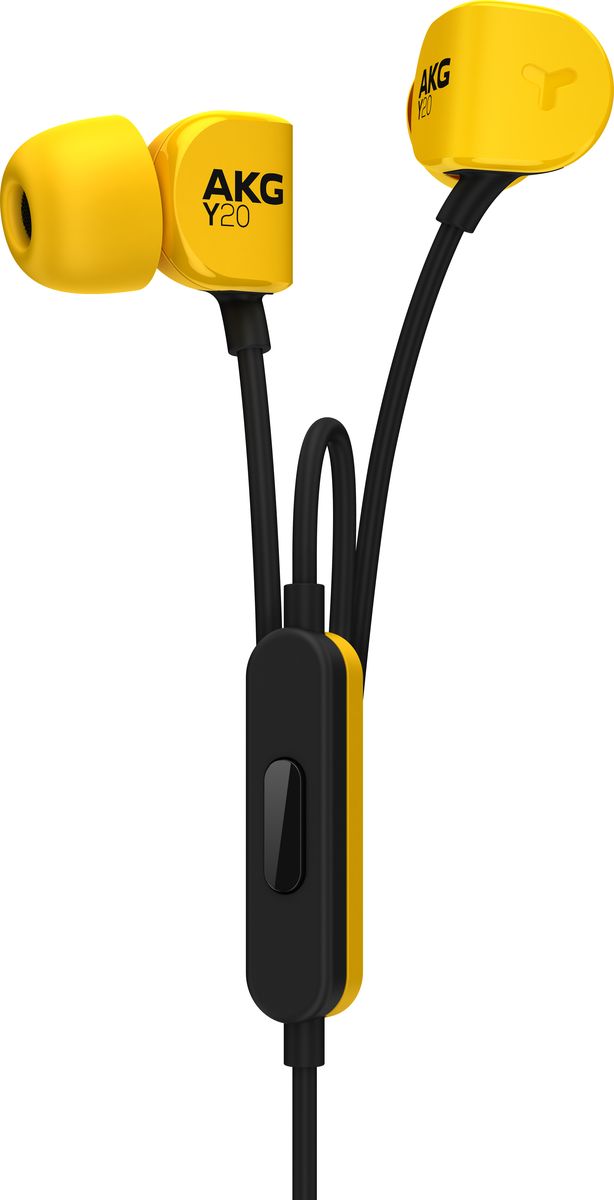 AKG Y20U, Yellow наушникиY20UYEL AKG Y20U, Yellow наушникиY20UYELAKG Y20U - это не только мощные 8-мм динамики, обеспечивающие высококачественное звучание, но и наклонные вкладыши и сверхмягкие силиконовые амбушюры различных размеров, обеспечивающие прилегание к уху почти в любой ситуации, что делает их идеальным выбором для людей, любящих жизнь в движении. Поликарбонат, из которого они изготовлены, сочетает в себе легкость и прочность и еще больше подчеркивает внешнюю привлекательность. Наушники также оснащены универсальным пультом ДУ со встроенным микрофоном, который позволяет отвечать на телефонные звонки.Комплект силиконовых амбушюр:Эти наушники снабжены комплектом силиконовых амбушюр различного размера, поэтому вы с легкостью сможете подобрать подходящий размер.Фирменный звук AKG:Результат более чем 60-летнего опыта работы с лучшими профессионалами. Фирменный звук AKG только для ваших ушей.Универсальная гарнитура с пультом ДУ (1 кнопка):Встроенная в кабель однокнопочная гарнитура совместима с большинством современных устройств.Компактная конструкция:Идеально подходит людям, которые проводят много времени в путешествиях.
