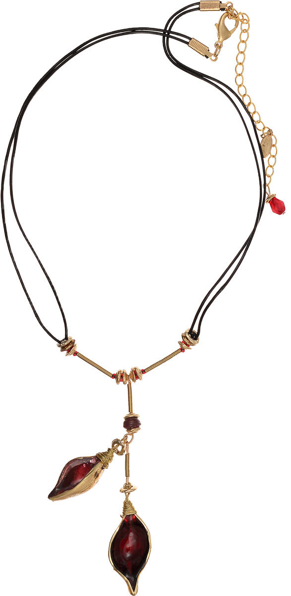 Колье Lalo Treasures Future Currents II, цвет: бордовый, золотой. P4528-3Колье (короткие одноярусные бусы) Колье Lalo Treasures Future Currents II, цвет: бордовый, золотой. P4528-3Колье (короткие одноярусные бусы)Яркое колье современного дизайна Lalo Treasures Future Currents II дополнено подвеской из металлического сплава. Декоративные элементы выполнены из ювелирной смолы.Изделие застегивается на замок-карабин, длина регулируется.Яркие дизайнерские аксессуары от Lalo Treasures станут отличным дополнением к вашему стилю.