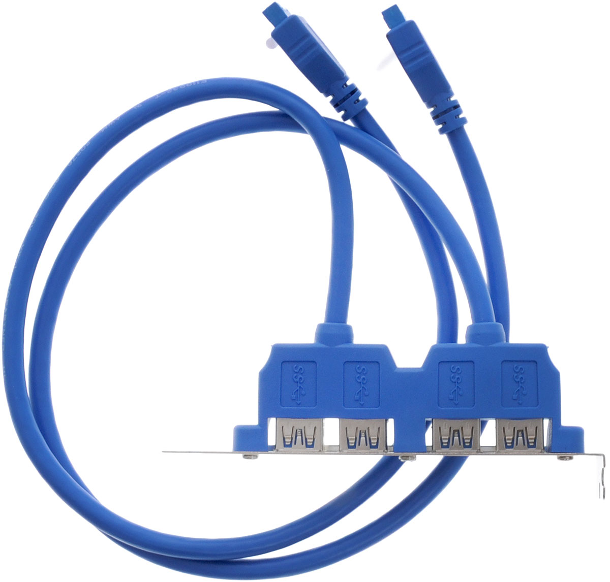 Greenconnect GC-20P2UF2, Blue планка в корпус USBGC-20P2UF2 Greenconnect GC-20P2UF2, Blue планка в корпус USBGC-20P2UF2При помощи Greenconnect GC-20P2UF2 вы сможете получить до 4 дополнительных разъемов USB 3.0 на задней панели корпуса компьютера. Этот кабель преобразовывает 2 разъема 20pin материнской платы в 4 разъема USB 3.0, чтобы не занимать PCI и PCI-E слоты.Пропускная способность интерфейса: до 5 Гб/секОбратная совместимость с USB 2.0/1.1Тип оболочки: PVC (ПВХ)