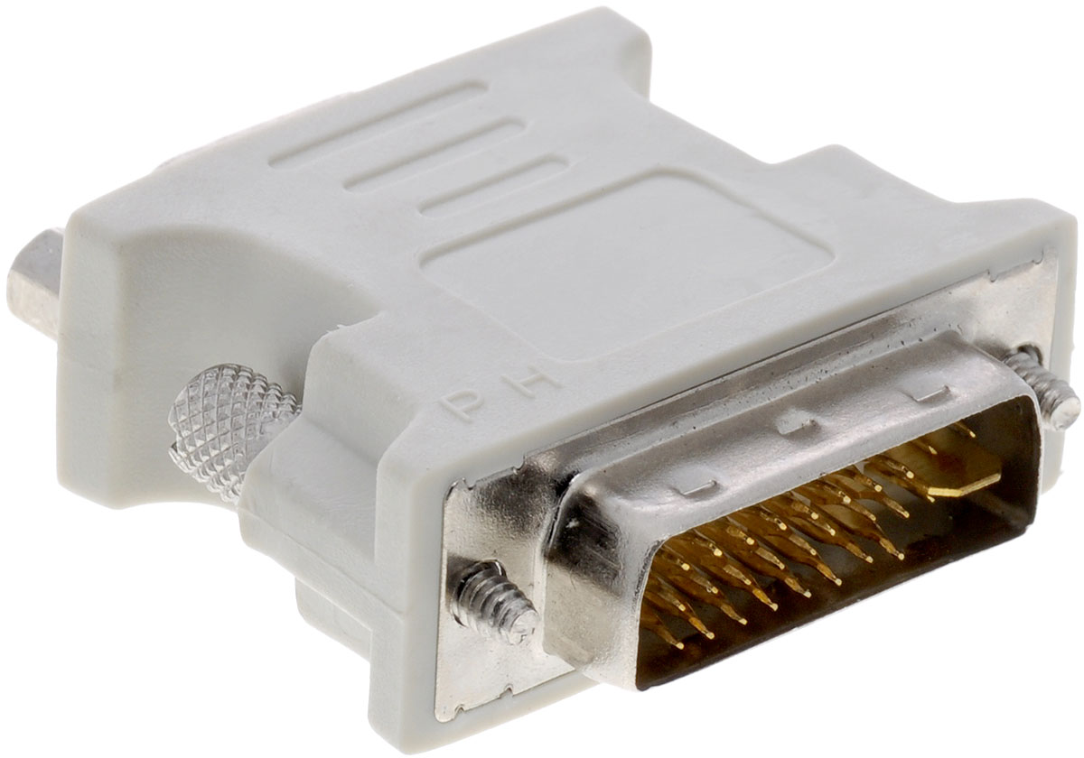 Greenconnect GC-CV103, White адаптер-переходник DVI-VGAGC-CV103 Greenconnect GC-CV103, White адаптер-переходник DVI-VGAGC-CV103Адаптер-переходник Greenconnect GC-CV103 позволяет подключать DVI устройства с помощью VGA кабеля к VGA монитору или проектору.