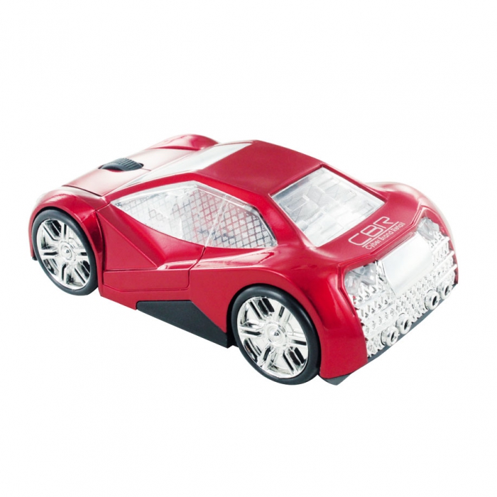 CBR MF 500 Elegance, Red мышьMF 500 Elegance Red CBR MF 500 Elegance, Red мышьMF 500 Elegance RedМодель CBR MF 500 Elegance покорит ваше сердце своими четкими линиями, глянцевой поверхностью и необычным дизайном. Корпус автомобиля выполнен в футуристическом дизайне.Хромированные диски, узор на стеклах, обширные фары, серебристый салон и брутальный багажник - эта модель создана для решительных и динамичных людей. Управлять такой красивой мышью особенно приятно и главное - удобно. Модель имеет приятный размер, который подойдет для ладони любого размера. Как и всякая современная компьютерная мышь, оптическая мышь CBR MF 500 Elegance оснащена колесиком прокрутки и не требует драйверов при подключении к компьютеру. Модель имитирует движение автомобиля за счет подвижных колес и отсутствия проводов. Оптический сенсор и разрешение в 1000 dpi обеспечивают хорошей скоростью и точностью отклика.
