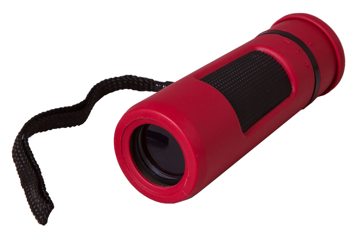 Bresser Topas 10x25, Red монокуляр8911028E8G000 Bresser Topas 10x25, Red монокуляр8911028E8G000Компактный монокуляр Bresser Topas 10x25 для туристов, путешественников и натуралистов. Это гармоничное сочетание удобства использования, надежности конструкции и высоких оптических характеристик. Лучше всего этот миниатюрный монокуляр проявит себя при дневных наблюдениях: изучении птиц, просмотре спортивных мероприятий, исследовании дикой природы. Благодаря металлическому корпусу он переживет любые дорожные потрясения.Монокуляр Bresser Topas 10x25 обеспечит получение качественной и высококонтрастной картинки, правильно передаст цвета и позволит рассмотреть удаленные предметы в мельчайших деталях. Все оптические элементы изготовлены из стекла, а внешние линзы имеют полное просветление. Чтобы сделать картинку максимально четкой, вы можете откорректировать диоптрии окуляра и точно настроить фокус. Боковые части монокуляра имеют резиновые покрытие для удобства и надежности захвата.