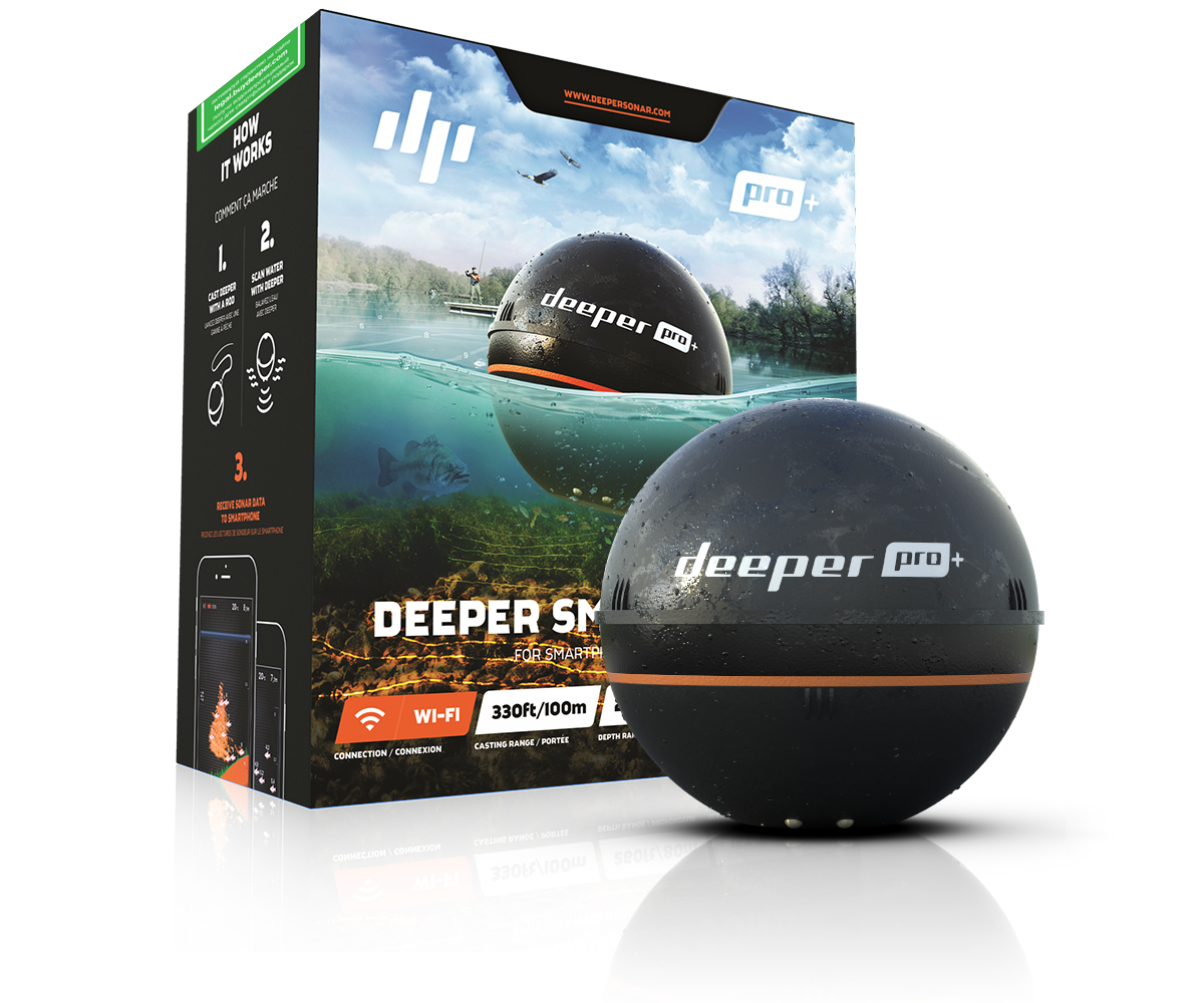 Эхолот Deeper Smart Sonar pro+, Wi-Fi & GPS