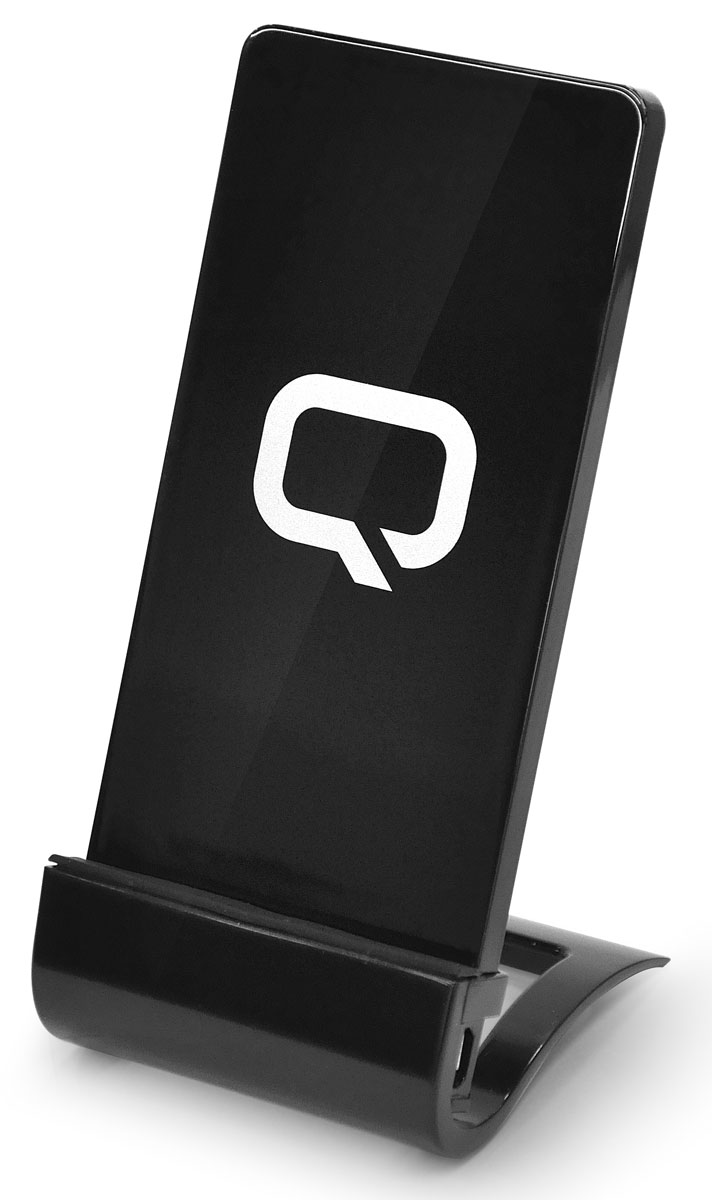 QUMO PowerAid Qi Stand Charger беспроводное зарядное устройство20763 QUMO PowerAid Qi Stand Charger беспроводное зарядное устройство20763Беспроводное зарядное устройство QUMO PowerAid Qi Stand Charger полностью соответствует спецификации Qi, что гарантирует вам стабильную и безопасную зарядку смартфонов, поддерживающих эту технологию (Qi) или оснащенных переходником-ресивером QUMO PowerAid Qi Micro USB Reciever.