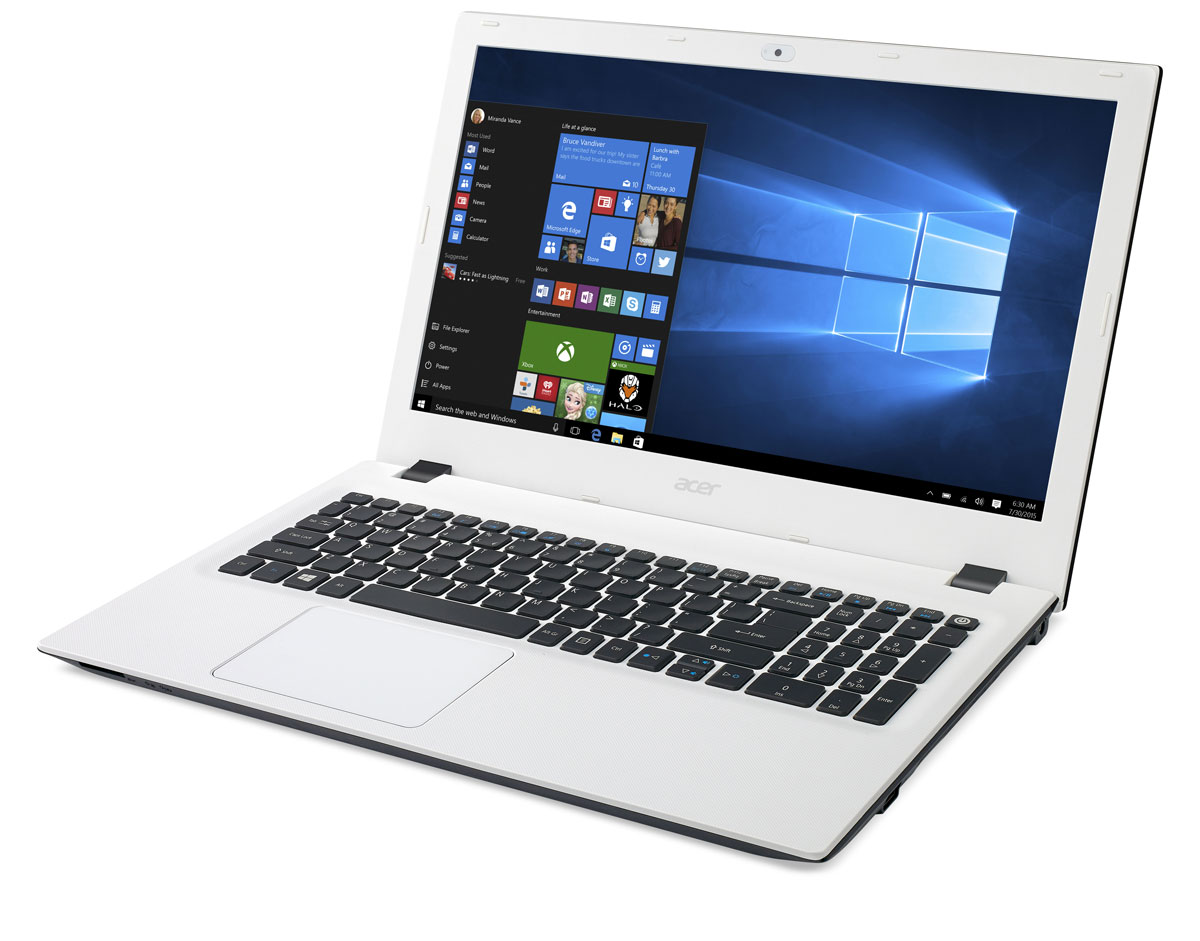 Acer Aspire E5-532-C5AA, White (NX.MYWER.013)NX.MYWER.013 Acer Aspire E5-532-C5AA, White (NX.MYWER.013)NX.MYWER.013Яркие цвета и текстурированная поверхность делают ноутбук Acer Aspire E5-532 красивым и приятным на ощупь. Цветные штрихи по краям панелей подчеркивают стильный внешний вид всей серии, а продуманный дизайн стыка поверхностей для открытия ноутбука отлично смотрится и позволяет надежно зафиксировать экран.Благодаря обновленным и настроенным параметрам для воспроизведения мультимедийных материалов, вы насладитесь высоким качеством звука и видео. Технология Acer TrueHarmony предлагает более реалистичные и насыщенные звуковые эффекты, а компоненты, сертифицированные Skype, обеспечивают надежную и мгновенную связь, а также непрерывное, четкое и плавное воспроизведение аудио и видео без эха.Ноутбук Acer Aspire E5-532 обладает дополнительными возможностями для решения любых задач. Было улучшено беспроводное соединение, увеличена точность определения прикосновений тачпада и установлены более быстрые и большие по объему жесткие диски. Экран оснащен специальными фильтрами и технологиями для уменьшения нагрузки на глаза, и USB-порты позволяют заряжать смартфон или планшет от выключенного ноутбука.Процессор марки Intel, обладающий низким энергопотреблением, 2 гигабайта оперативной памяти для быстрой работы программ и жесткий диск объемом 500 Гб позволит хранить большое количество информации. Acer Aspire E5-532 оснащен встроенной видеокартой Intel HD, которая справляется с самыми разнообразными задачами.Так же ноутбук имеет порт HDMI, который позволит подключиться к монитору или телевизору для просмотра видео или фотоматериалов на большом экране.Точные характеристики зависят от модификации.Ноутбук сертифицирован EAC и имеет русифицированную клавиатуру и Руководство пользователя.
