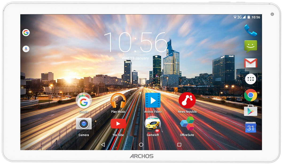 Archos 101 Helium Lite, White101 HELIUM LITE Archos 101 Helium Lite, White101 HELIUM LITEПланшетный компьютер Archos 101 Helium Lite полностью совместим с технологией 4G/LTE (150 Мбит/с). С такой высокой скоростью соединения вы сможете открыть для себя новые возможности использования смартфона: сверхбыстрый просмотр Интернет-ресурсов, потоковое видео Full HD, онлайн-игры, мгновенный доступ к облачным хранилищам и многое другое.Планшет оснащен мощным четырехъядерным процессором, который обеспечивает скорость и качество работы ваших приложений, игр и поиска в сети.IPS-технология сенсорного экрана позволяет обеспечить широкие углы обзора, то есть вы получите четкое изображение в естественных цветах из любого положения.Archos 101 Helium Lite отлично подходит не только для видеовызовов, но и для запечатления незабываемых моментов благодаря наличию передней и задней камер. Операционная система Android Lollipop 5.1 обеспечивает эффективное управление зарядом аккумулятора и оснащена рядом серьёзных улучшений. Планшет сертифицирован EAC и имеет русифицированный интерфейс, меню и Руководство пользователя.