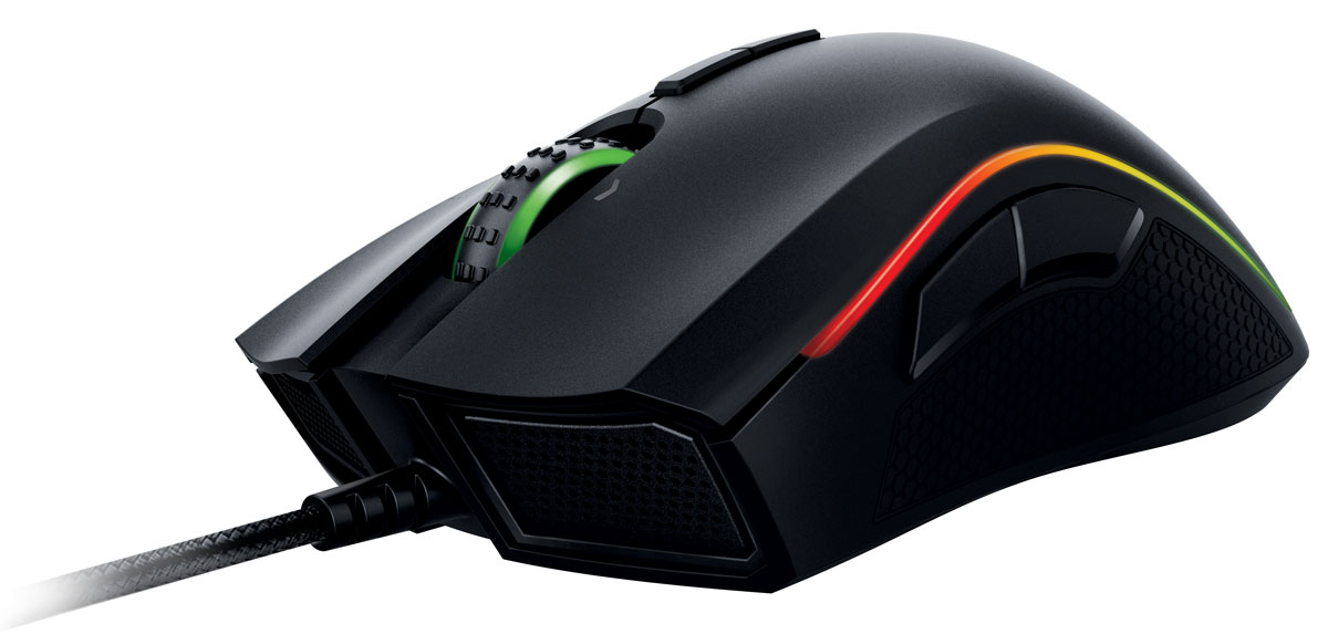 Razer Mamba Chroma Tournament игровая мышьRZ01-01370100-R3G1 Razer Mamba Chroma Tournament игровая мышьRZ01-01370100-R3G1Мышь Razer Mamba Chroma Tournament разработана для киберспортсменов, которым требуются самые лучшие рабочие характеристики. Благодаря самому точному в мире сенсору для игровой мыши с разрешением 16 000 dpi, способному отслеживать перемещение мыши в 1 dpi и высоту отрыва до 0,1 мм, игровая мышь Razer Mamba Chroma Tournament отлично передает каждое движение мышью с невероятно высокой точностью, помогая делать вам хедшоты раз за разом.Мышь Razer Mamba Chroma Tournament спроектирована для наиболее естественного положения руки и отличается высоким уровнем эргономики: при ее использовании снижается нагрузка на пальцы при нажатии кнопок и полностью пропадает необходимость посторонних движений. При подготовке к турниру и во время рейда длиной во всю ночь ваша мышь Razer Mamba Chroma Tournament обеспечит максимальное удобство, как бы долго вы не играли.Razer Mamba Chroma Tournament выводит персонализацию на новый уровень: она оснащена подсветкой логотипа, колесика прокрутки и боковых вставок, которая подходит именно вам. Все элементы подсветки можно настраивать по отдельности, что позволяет использовать разнообразные эффекты подсветки и полный спектр 16,8 млн. цветов для создания впечатляющего зрелища, отражающего ваш уникальный стиль игры. Вы можете не только выбирать различные цветовые эффекты подсветки, но и настраивать синхронизацию цветовых эффектов с другими устройствами Razer.Нужен какой-то конкретный оттенок зелёного? Вы хотите использовать цвета своей гильдии? С Chroma – решать только вам. Вы можете указать один, три или даже тридцать семь цветов, ведь визуальные эффекты строятся на базе 16,8 млн. цветов, и ваши возможности ограничиваются только вашей фантазией. Кроме того, благодаря синхронизации подсветки между устройствами, ваш игровой арсенал Razer с поддержкой Razer Chroma всегда и везде будет оформлен одинаково.Скорость перемещения мыши до 210 дюймов в секунду и ускорение до 50 gСинхронизация подсветки между устройствамиКолесо прокрутки с боковыми наклонамиКалибровка сенсора мыши под поверхность ковраРегулировка высоты отрываЧастота опроса 1000 Гц Время реакции 1 мсНастройка чувствительности на лету On-The-Fly SensitivityРежим постоянной готовности Always-OnБесшумные ножки Ultraslick