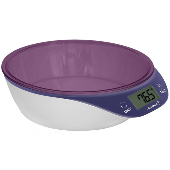 Atlanta ATH-6200, Purple весы кухонныеATH-6200 Atlanta ATH-6200, Purple весы кухонныеATH-6200Кухонные электронные весы Atlanta ATH-6200 - незаменимые помощники современной хозяйки. Они помогут точно взвесить любые продукты и ингредиенты. Кроме того, позволят людям, соблюдающим диету, контролировать количество съедаемой пищи и размеры порций. Предназначены для взвешивания продуктов с точностью измерения 1 грамм.Яркий дизайнСенсорные кнопкиФункция обнуления веса