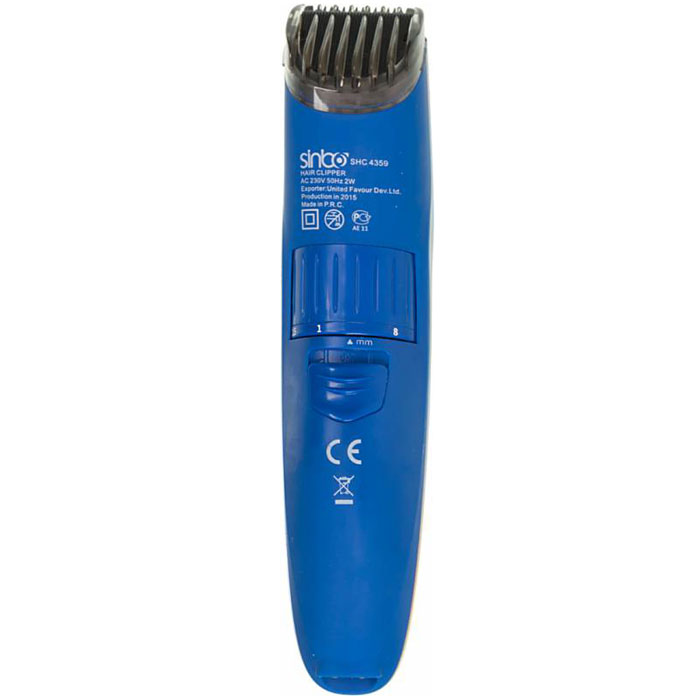 Sinbo SHC 4359, Blue машинка для стрижки волосSHC 4359 Sinbo SHC 4359, Blue машинка для стрижки волосSHC 4359Машинка для стрижки волос Sinbo SHC 4359 выполнена в элегантном дизайне, эргономична и оснащена надежными и качественными лезвиями из нержавеющей стали. Длина волос регулируется от 1 до 8 миллиметров благодаря насадке с регулировкой длины. С машинкой SHC 4359 вы сможете самостоятельно сделать себе стильную и качественную стрижку не выходя из дома.