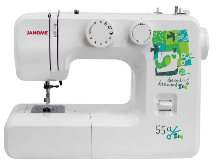 Janome 550 швейная машина550 Janome 550 швейная машина550Janome 550 - отличный вариант для начинающих швей, а также для тех, кто собирается использовать машинку лишь от случая к случаю.Модель отличается доступной ценой, приятным дизайном и простотой в эксплуатации. Устройство выполняет 15 различных видов строчек, включающие в себя не только рабочие, но и декоративные. Для хранения мелких швейных принадлежностей внутри корпуса расположен специальный ящик. Кнопка реверса поможет вам надежно закрепить концы строчек. Длину и ширину стежка вы регулируете вручную, подстраиваясь под выбранный тип ткани.