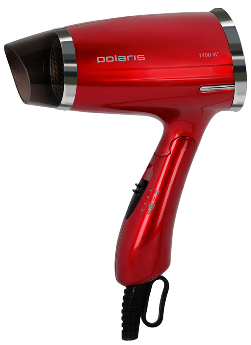 Polaris PHD 1463T, Red фенPHD 1463T_красный Polaris PHD 1463T, Red фенPHD 1463T_красныйФен Polaris PHD 1463T - это компактный дорожный фен, который незаменим в любой поездке, собираетесь ли вы в командировку или отправляетесь в путешествие. Небольшие размеры и складная ручка позволят без проблем упаковать прибор в дорожную сумку. Надо заметить, что компактность и легкий вес фена никаким образом не влияет на его функциональные характеристики и мощность. Фен Polaris PHD 1463T с максимальной мощностью 1400 Вт оснащена тремя температурно - скоростными режимами и подходит для всех типов волос. Фен прекрасно справляется со своей первостепенной задачей - сушкой волос - поэтому вы не ощутите никакой разницы в скорости и качестве укладки вне дома. Дорожный фен для волос Polaris PHD 1463T всегда пригодится в дороге. Благодаря своей сравнительно высокой мощности прибор способен быстро высушить даже длинные густые волосы.