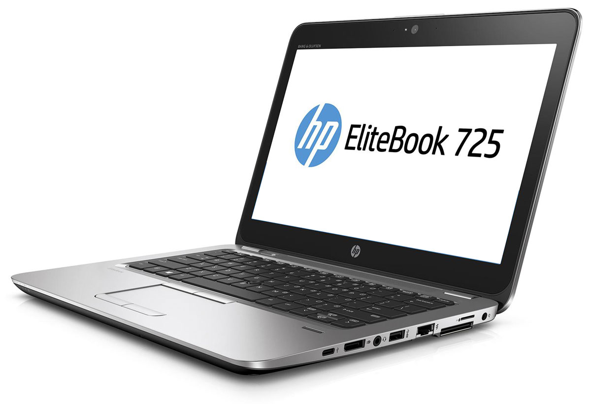 HP EliteBook 725 G3, Silver Black Metal (V1A60EA)V1A60EA HP EliteBook 725 G3, Silver Black Metal (V1A60EA)V1A60EAОткройте для себя возможности тонкого, легкого и недорогого ноутбука HP EliteBook 725. Его мощные средства для совместной работы и связи помогут в решении важных задач и обеспечат развитие бизнеса. Идеальное решение для мобильной работы, которое обеспечивает максимальную надежность, высокую производительность и мощные средства работы с графикой в управляемых ИТ-средах по сравнению с другими устройствами своего класса. Ультратонкий корпус ноутбука оснащен всеми необходимыми разъемами, благодаря чему вам больше не понадобятся дополнительные переходники. Используйте передовую технологию автоматического восстановления BIOS, HP Sure Start, для защиты устройства от атак. Используйте средства управления HP Touchpoint Manage и DASH для мониторинга работы ноутбука.Забудьте о стационарных телефонах: ноутбук HP EliteBook 725 с аудиосистемой Bang & Olufsen обеспечивает высокое качество звука для таких приложений, как Skype для бизнеса.Служба HP Sure Start обнаруживает атаки на систему BIOS и в случае ее повреждения выполняет автоматическое восстановление.Изображение на экране словно оживает благодаря технологии AMD Vivid Color, которая обеспечивает яркие и насыщенные цвета.Ноутбук поставляется с предустановленной ОС Windows 7 Профессиональная, а также с лицензией и носителями для ОС Windows 10 Профессиональная. Одновременно можно использовать только одну версию операционной системы Windows. Чтобы использовать другую версию, необходимо удалить текущую версию и установить новую. Перед удалением и установкой операционной системы сохраните все нужные вам данные (файлы, фотографии и т. д.).Точные характеристики зависят от модификации.Ноутбук сертифицирован EAC и имеет русифицированную клавиатуру и Руководство пользователя.