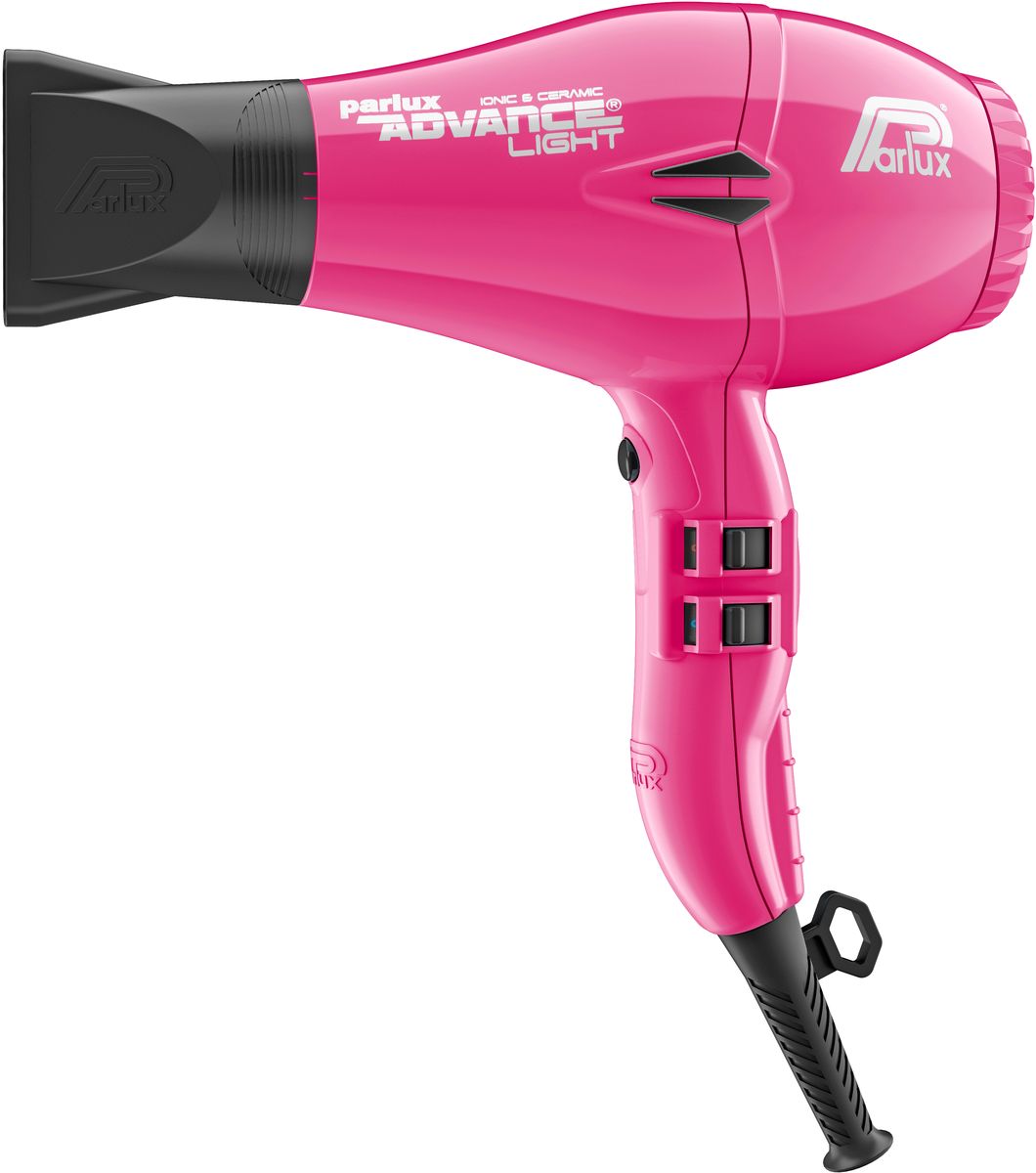 Parlux Advance Light, Fuchsia фен0901-Adv fuchsia Parlux Advance Light, Fuchsia фен0901-Adv fuchsiaЛегкий, тихий, компактный профессиональный фен для волос Parlux Advance Light - новинка от Parlux 2016 года. Новый двигатель K-Advance, технология Ionic&Ceramic, повышенная мощность и воздушный поток, профессиональный переключатель Soft Switch, технологий Eco Friendly - это лишь малость из того, ожидает Вас под изящным компактным корпусом новинки.Новый двигатель K-Advance - фирменная разработка, благодаря которой фен имеет более мощный воздушный поток и повышенную долговечность. В сочетании с новым дизайном корпуса, модель Advance Light имеет пониженный уровень шума, а так же отличную балансировку - работать с феном одно удовольствие.Технология Ionic & Ceramic позволяет делать ваши волосы блестящими, мягкими и здоровыми. Комбинация керамики и отрицательно заряженных ионов позволяет направлять тепло прямо в структуру волос, не пересушивая их. Ионизация способствует быстрому закрытию чешуек волос и сохранению влаги. Таким образом волосы не теряют свою силу, сохраняют влагу и менее травмируются во время сушки.Благодаря многочисленным испытаниям профессионалами, команда Parlux внедрила в новинку новые мягкие переключатели - Soft Switch, которые позволят более комфортно использовать фен в работе.