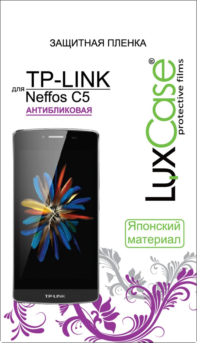LuxCase защитная пленка для Neffos C5, антибликовая55453 LuxCase защитная пленка для Neffos C5, антибликовая55453Защитная пленка LuxCase для сохраняет экран смартфона гладким и предотвращает появление на нем царапин и потертостей. Структура пленки позволяет ей плотно удерживаться без помощи клеевых составов и выравнивать поверхность при небольших механических воздействиях. Пленка практически незаметна на экране смартфона и сохраняет все характеристики цветопередачи и чувствительности сенсора.