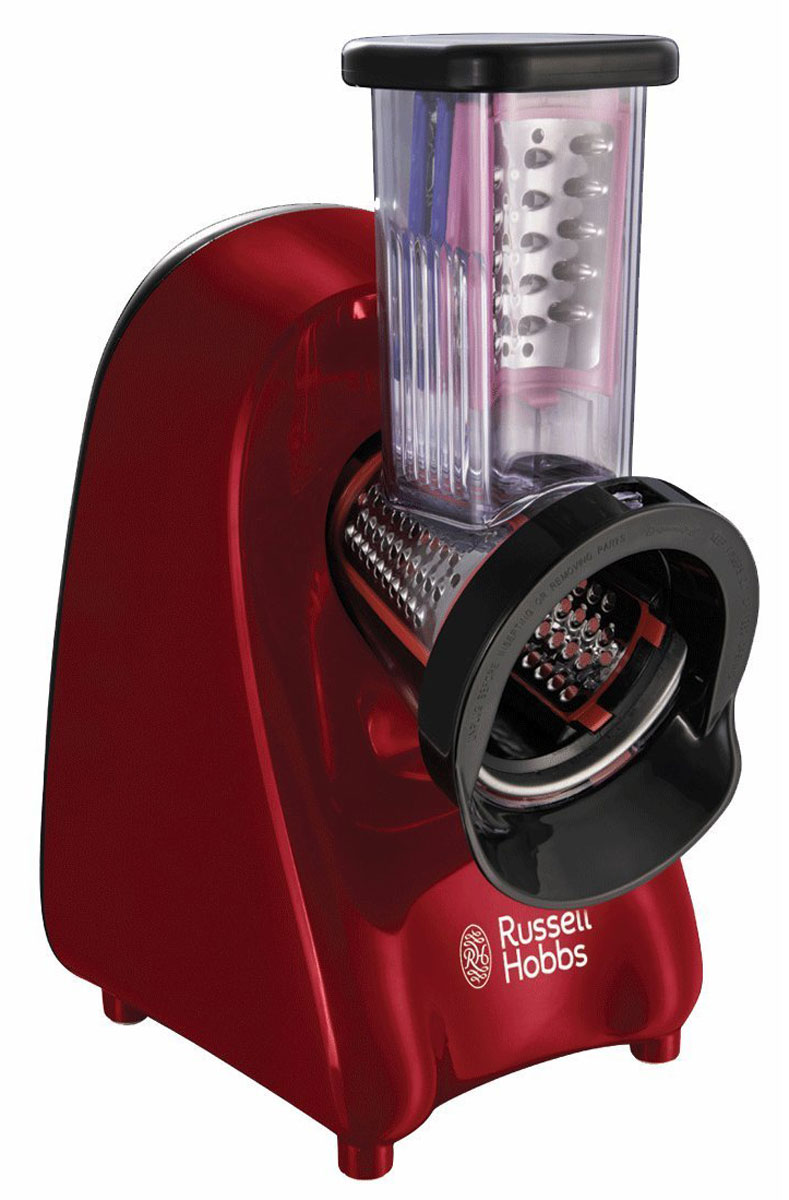 Russell Hobbs 22280-56, Bordeaux овощерезка электрическая22280-56 Russell Hobbs 22280-56, Bordeaux овощерезка электрическая22280-56Она нарезает. Она шинкует. Она измельчает. Овощерезка Russell Hobbs 22280-56 поможет измельчить, нарезать или нашинковать овощи и зелень для ваших блюд, именно так, как того требует рецепт. Великолепно для приготовления салатов или гарниров.Сочетая в себе форму и функционал, овощерезка Russell Hobbs 22280-56 обладает дисками для различного типа измельчения или нарезки из нержавеющей стали и выполнена в современном дизайне в красном и черном цветах. Овощерезка крайне проста в пользовании, ее легко очистить и она возьмет на себя множество сложных и рутинных задач в приготовлении пищи.