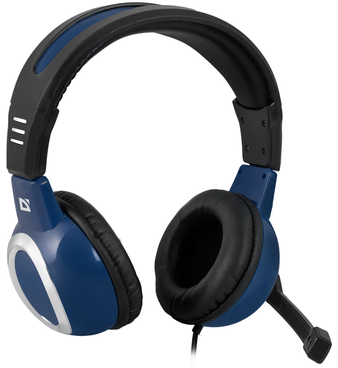 Defender Warhead G-280, Blue игровая гарнитура64125 Defender Warhead G-280, Blue игровая гарнитура64125Игровая гарнитура Defender Warhead G-280 предназначена для компьютеров нового поколения, использующих комбинированный четырехпиновый разъем для наушников и микрофона. Наушники закрытого типа с большими 40 мм динамиками гарантируют мощный чистый звук. На кабеле гарнитуры удобно расположен регулятор громкости. Благодаря надежной звукоизоляции и комфортным амбюшурам вы сможете играть или слушать музыку с комфортом - ничто не будет вам мешать!Частотный диапазон микрофона: 20 Гц - 16 кГцСопротивление микрофона: 2,2 кОмаЧувствительность микрофона: 54 дБ