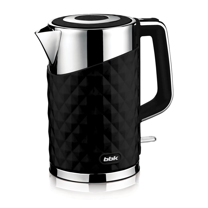 BBK EK1750P, Black электрический чайникEK1750P черный BBK EK1750P, Black электрический чайникEK1750P черныйСовременный электрический чайник BBK EK1750P имеет мощность 2200 Вт и емкость 1,7 литра. Контроллер английской фирмы Otter обеспечивает бесперебойную и долговременную эксплуатацию устройства. Особенностью модели являются двойные стенки колбы, за счет чего обеспечивается бесшумное закипание, безопасное прикосновение и долговременное сохранение высокой температуры воды. Чайник установлен на удобной подставке с возможностью поворота на 360° и с отделением для хранения шнура. Скрытый нагревательный элемент, удобный носик для наливания и шкала уровня воды обеспечат комфортное ежедневное использование.