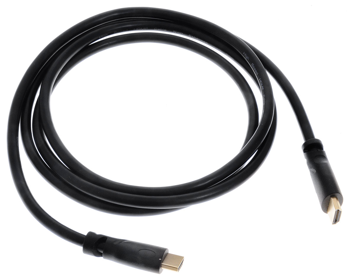 Greenconnect GCR-HM310, Black кабель HDMI (1,8 м)GCR-HM310-1.8m Greenconnect GCR-HM310, Black кабель HDMI (1,8 м)GCR-HM310-1.8mКабель Greenconnect GCR-HM310 предназначается для передачи цифровых видеоданных с высоким разрешением и многоканальных цифровых аудиосигналов с дальнейшей защитой от копирования. Кабель оснащен двунаправленным каналом для передачи сетевых данных на скорости до 100 Мб/сек, который подходит для использования IP-приложениями. Канал Ethernet позволяет нескольким устройствам работать в сети Ethernet без необходимости подключения дополнительных проводов, а также напрямую обмениваться контентом. Наличие обратного канала аудио устраняет необходимость в отдельном проводе для передачи звука в ресивер с телевизора или другого устройства, которое является одновременно источником аудио и видео.Пропускная способность интерфейса: до 10,2 Гбит/сТип оболочки: PVC (ПВХ)Экранирование от внешних полей