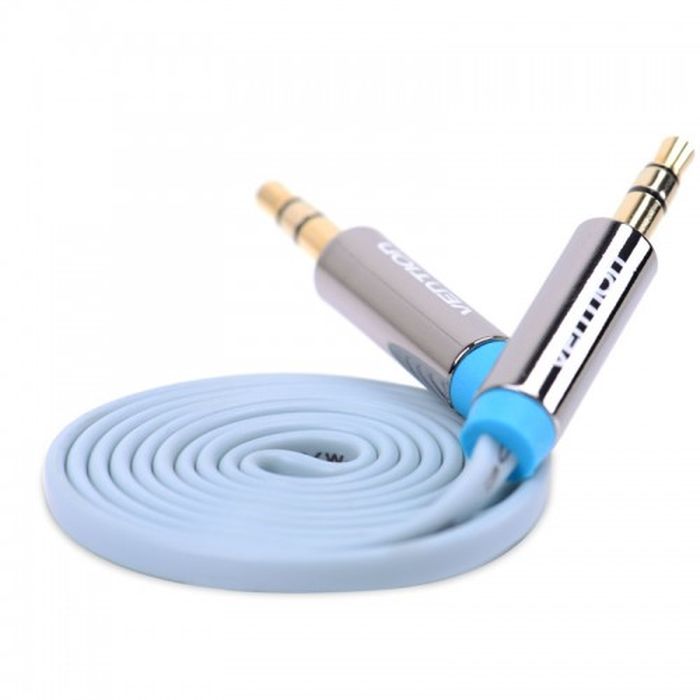 Vention Jack 3,5 mm M/Jack 3,5 mm M, Blue аудиокабель (1,5 м)VAB-A08-S150 Vention Jack 3,5 mm M/Jack 3,5 mm M, Blue аудиокабель (1,5 м)VAB-A08-S150Кабель Vention предназначен для передачи аналоговых стереозвуковых сигналов между аудио, аудио-видео и (или) компьютерными устройствами или их компонентами. Вы можете подключить компьютер (ноутбук), MP3-плеер, или смартфон, к например гарнитуре, активным акустическим системам и прочей мультимедийной технике.Продукция соответствует следующим сертификатам: RoHS, CE, FCC, TIA, ISOТип оболочки: ПВХ - экранированный(фольга)Сечение жилы: 26 AWG