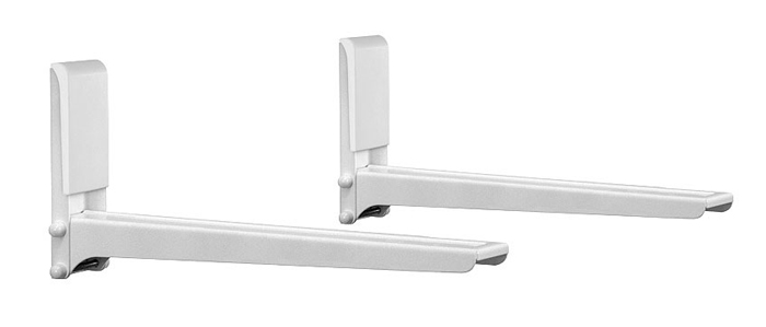 Holder MWS-2005, White кронштейн для СВЧMWS-2005 белый Holder MWS-2005, White кронштейн для СВЧMWS-2005 белыйHolder MWS-2005 - это универсальный кронштейн для СВЧ-печей с максимальной нагрузкой 40 кг.Особенности:· Кронштейн совместим с большинством моделей СВЧ-печей.· Отрицательный угол наклона консоли гарантируетбезопасность СВЧ-печи.· Кронштейн прошел испытания статической нагрузкой 60 кг.· Техника, установленная на кронштейн, застрахованапроизводителем.· В набор входят все необходимые крепежи и инструкция по установке.