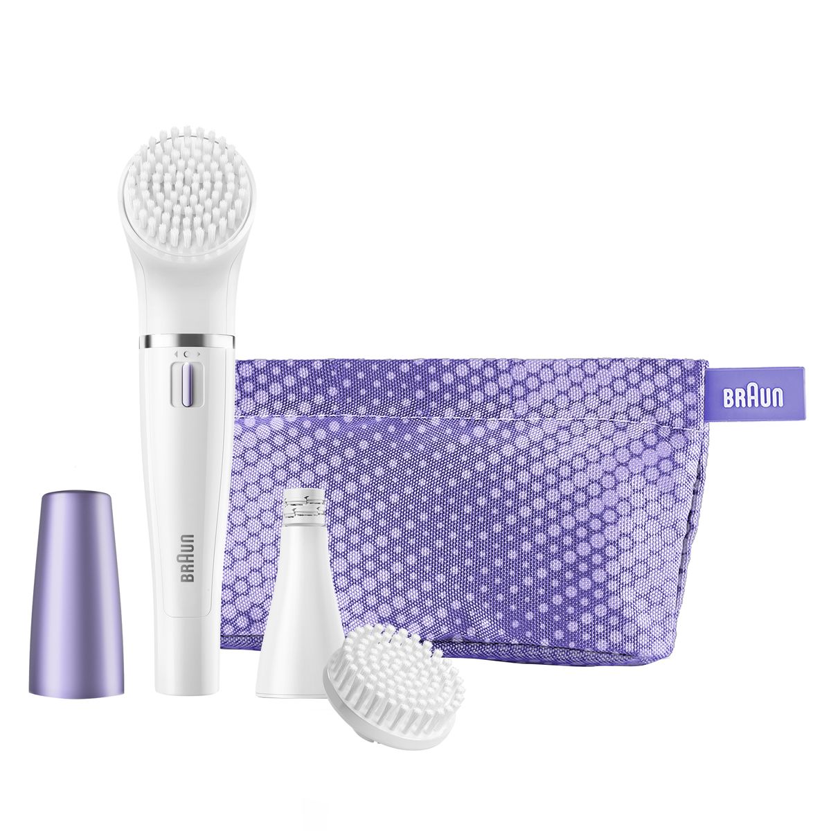 Braun Face 832n щеточка для очищения + эпилятор для лица81530872 Braun Face 832n щеточка для очищения + эпилятор для лица81530872Эпилятор Braun Face 832 подарит вам возможность правильно ухаживать за кожей лица в домашних условиях, без посещения салонов красоты. Регулярное очищение и отшелушивание ороговевших клеток позволяет коже становиться нежной и бархатистой, выглядеть здоровой и сияющей. Маленькая эпилирующая насадка позаботится о быстром и аккуратном удалении нежелательных волосков на лице, которые могут доставлять некоторый дискомфорт. Компактные размеры прибора позволят вам брать его с собой в поездки, чтобы вы могли воспользоваться им в любой момент.Универсальный эпилятор позаботится о тщательном очищении кожи. В комплекте есть обычная щеточка, которая удалит ороговевшие клетки и остатки макияжа, а также щеточка с голубыми щетинками, которая поможет в глубоком очищении пор. Голубые щетинки длиной 10 мм и белые щетинки длиной 8 мм интенсивно очищают кожу и способствуют ее активной регенерации. Вы можете использовать эти насадки для умывания с пенкой или гелем. Герметичный корпус позволяет пользоваться прибором в душе.