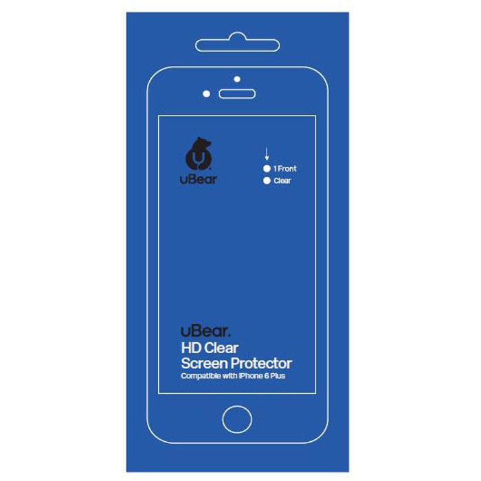 uBear защитная пленка для iPhone 6 Plus/6s Plus, глянцеваяSP01CL01-I6P uBear защитная пленка для iPhone 6 Plus/6s Plus, глянцеваяSP01CL01-I6PПрозрачная защитная пленка uBear для iPhone 6 Plus/6s Plus - одна из немногих пленок на рынке с твердостью 4H, что обеспечивает отличную защиту экрана вашего устройства от царапин. Инновационное покрытие гарантирует отсутствие отпечатков пальцев. Пленка не препятствует прохождению сенсорного сигнала.